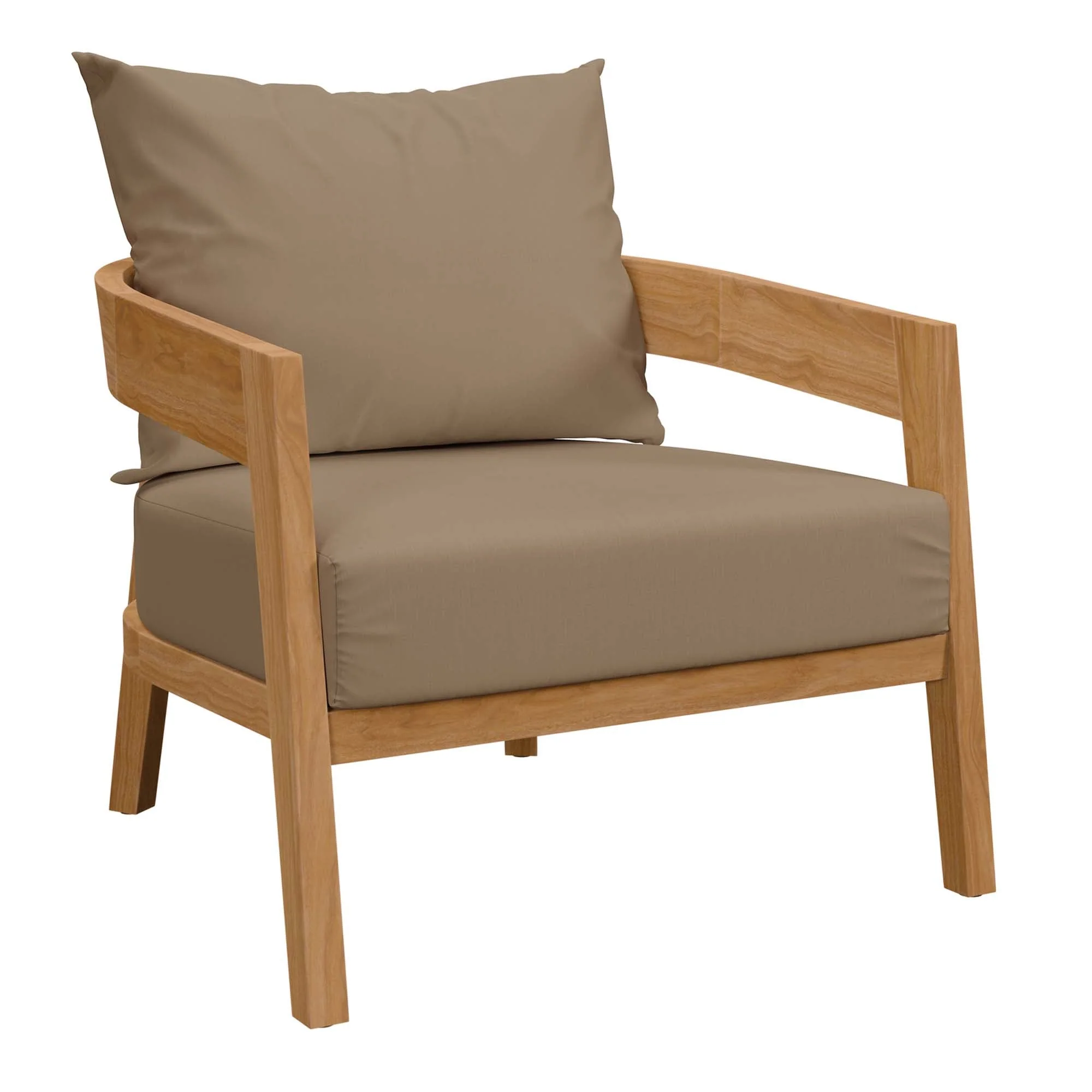 Brisbane 3-Piece Teak Wood Outdoor Patio Set - Image 3