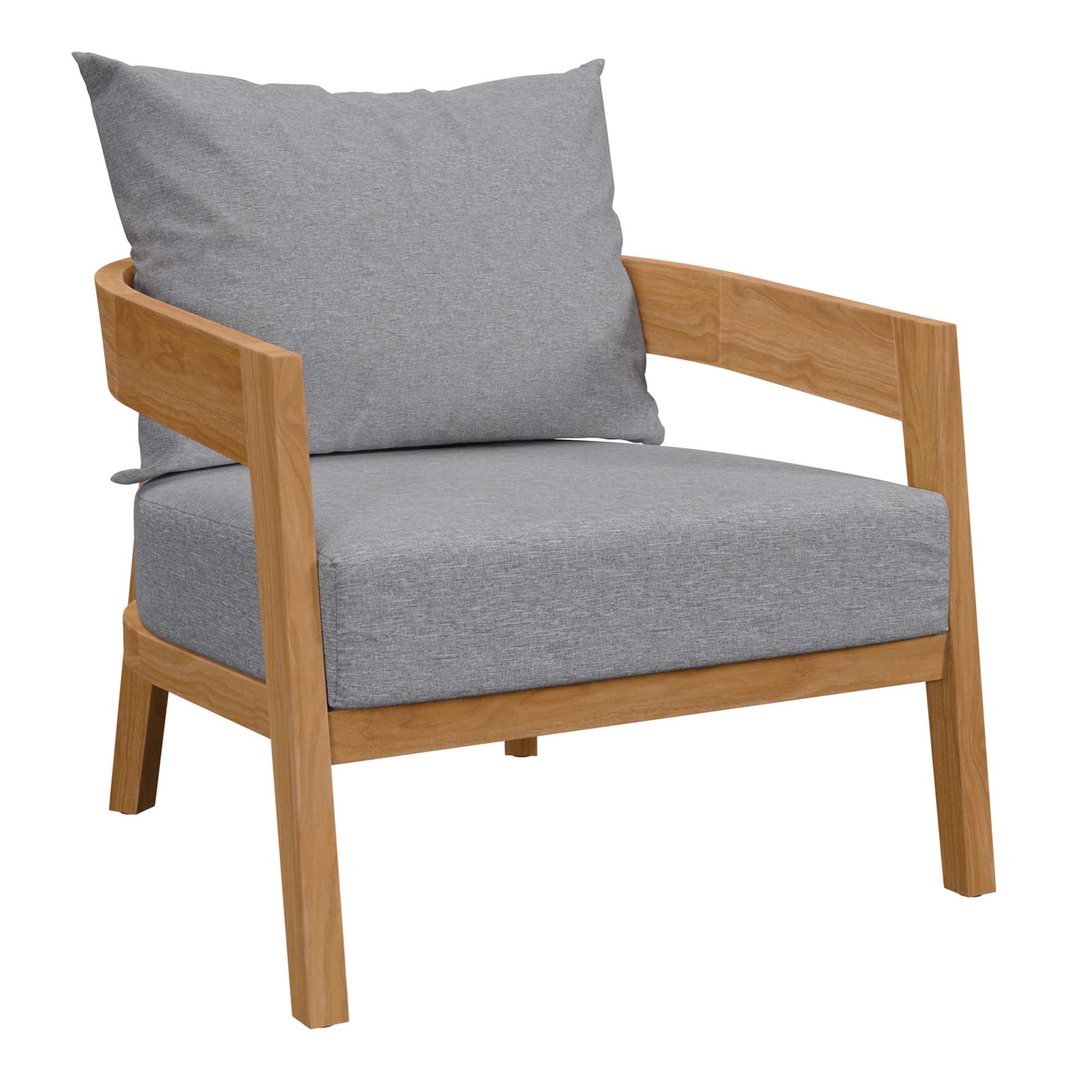 Brisbane 6-Piece Teak Wood Outdoor Patio Set - Image 21