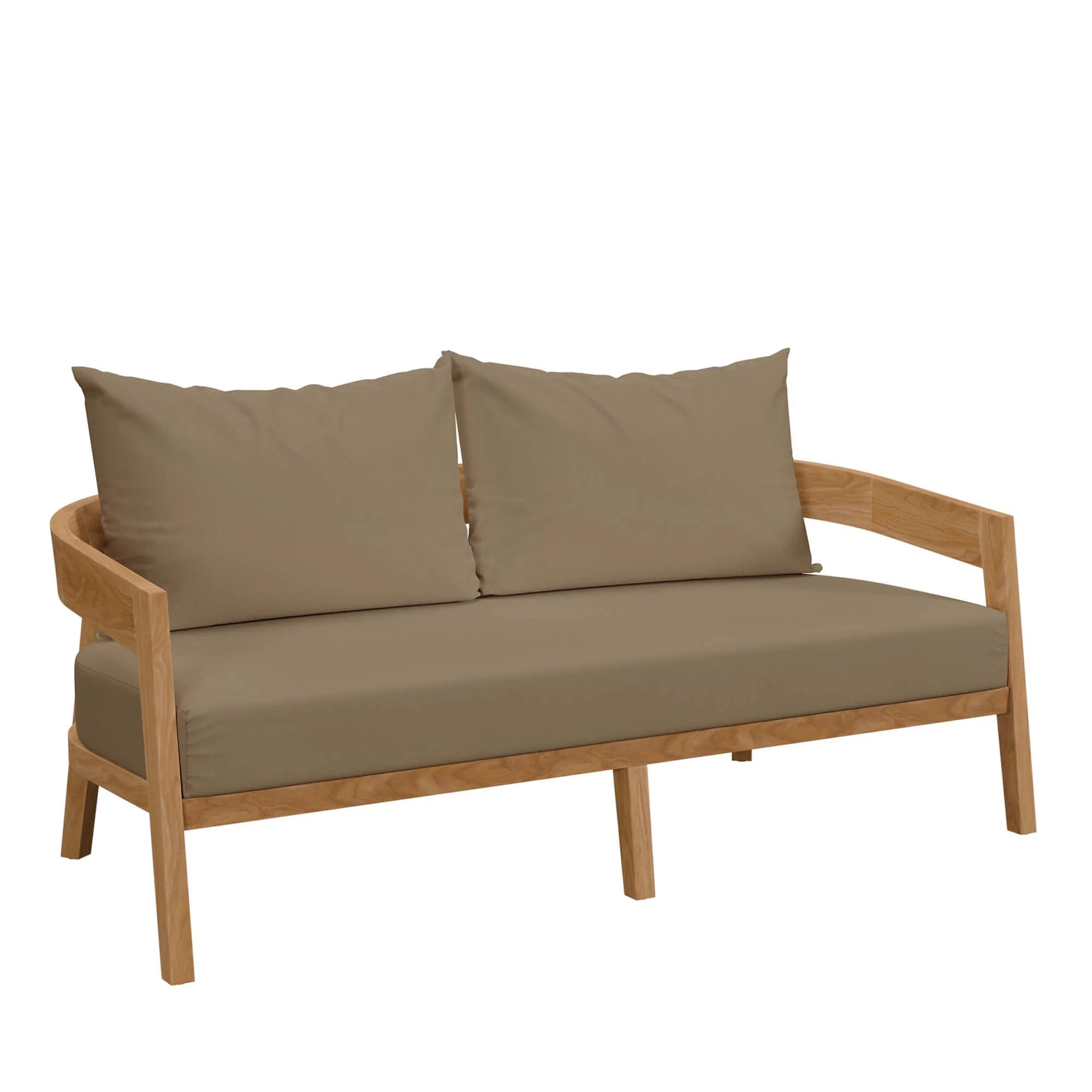 Brisbane 6-Piece Teak Wood Outdoor Patio Set - Image 35