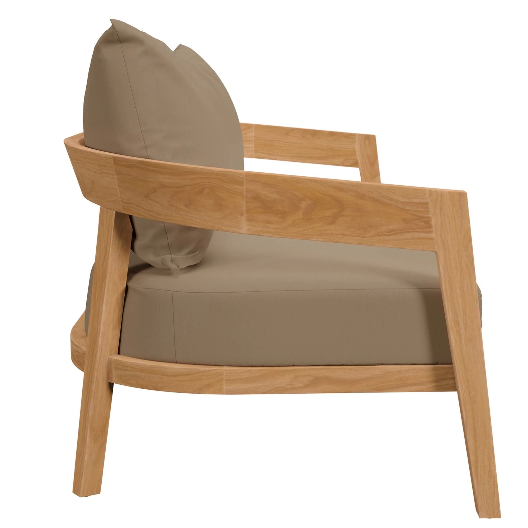 Brisbane 6-Piece Teak Wood Outdoor Patio Set - Image 39