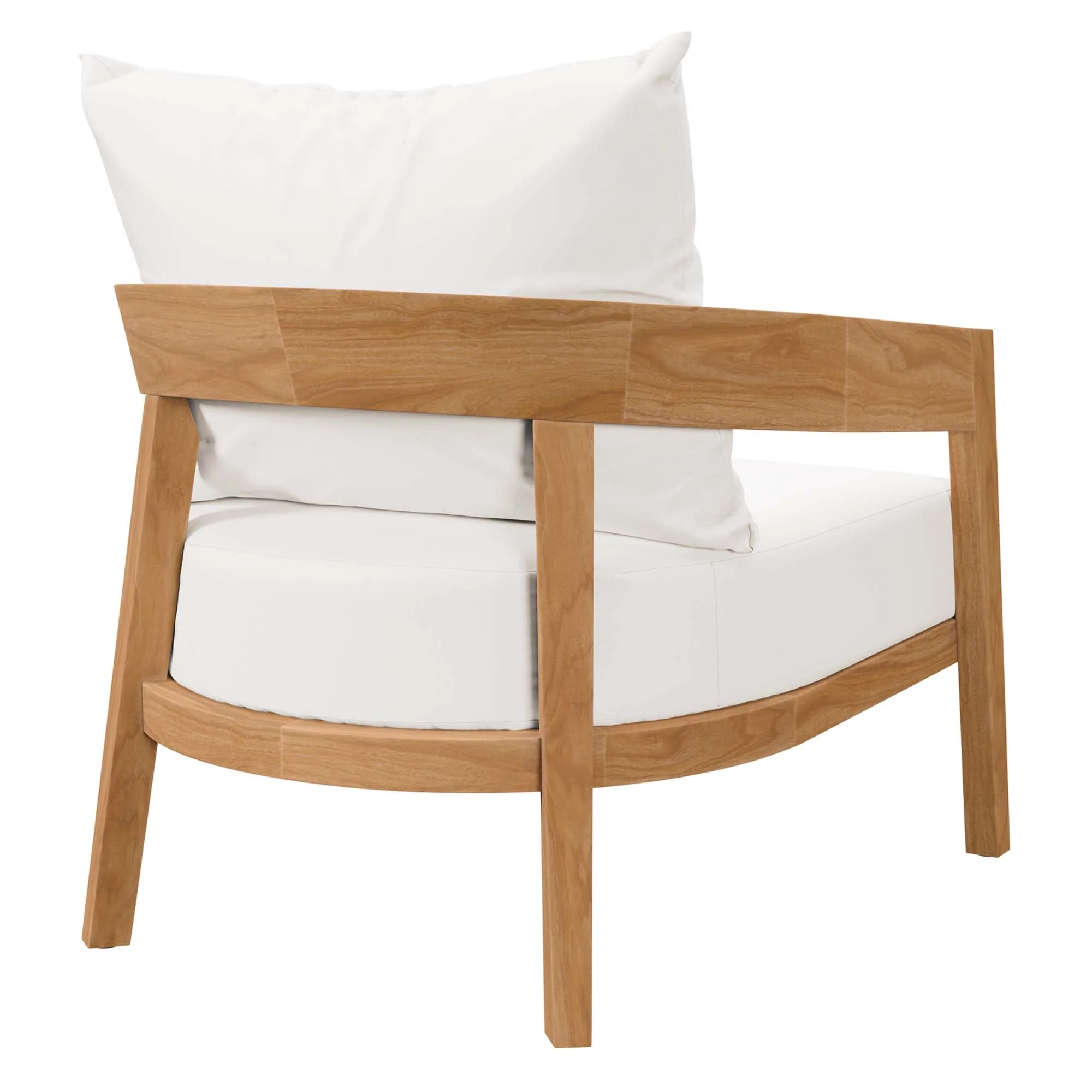 Brisbane 6-Piece Teak Wood Outdoor Patio Set - Image 9
