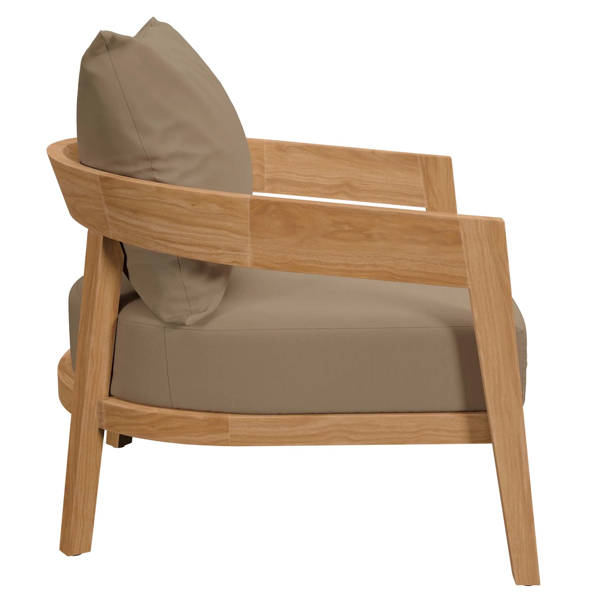 Brisbane Teak Wood Outdoor Patio Armchair - Image 12