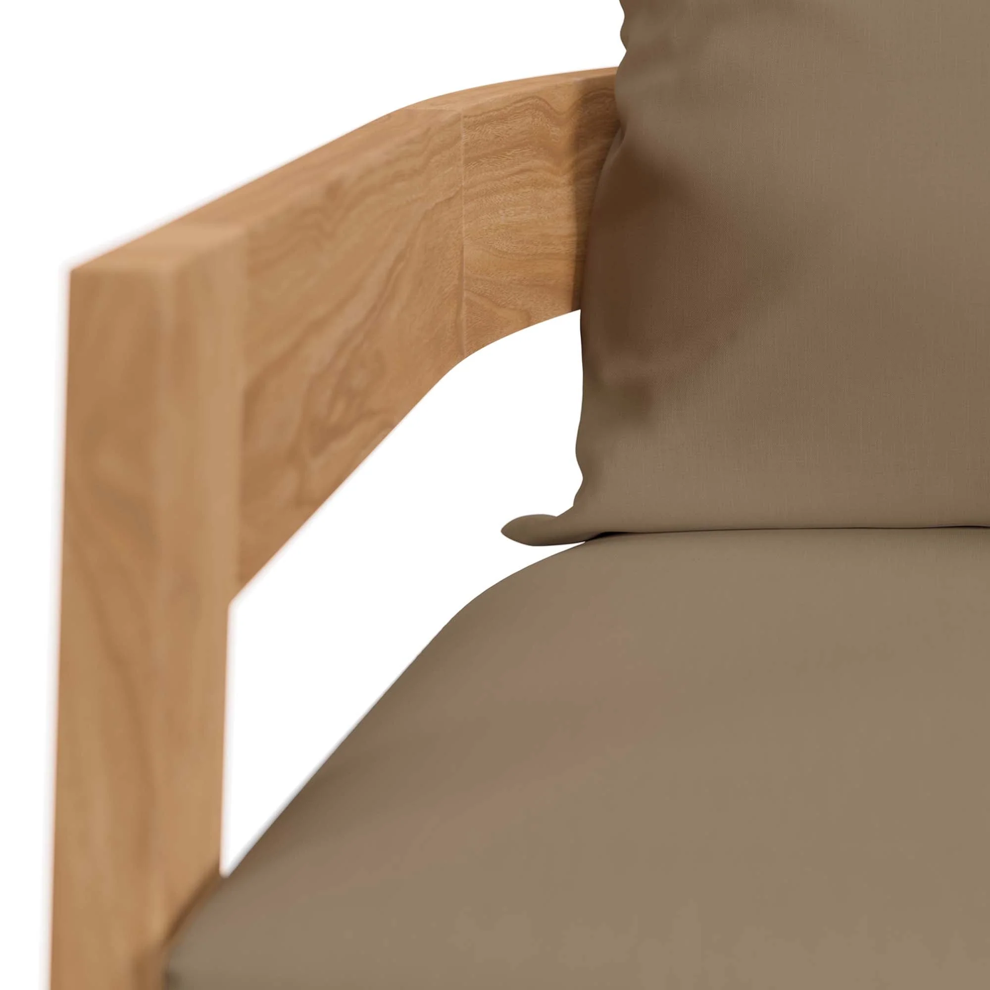Brisbane Teak Wood Outdoor Patio Armchair - Image 15
