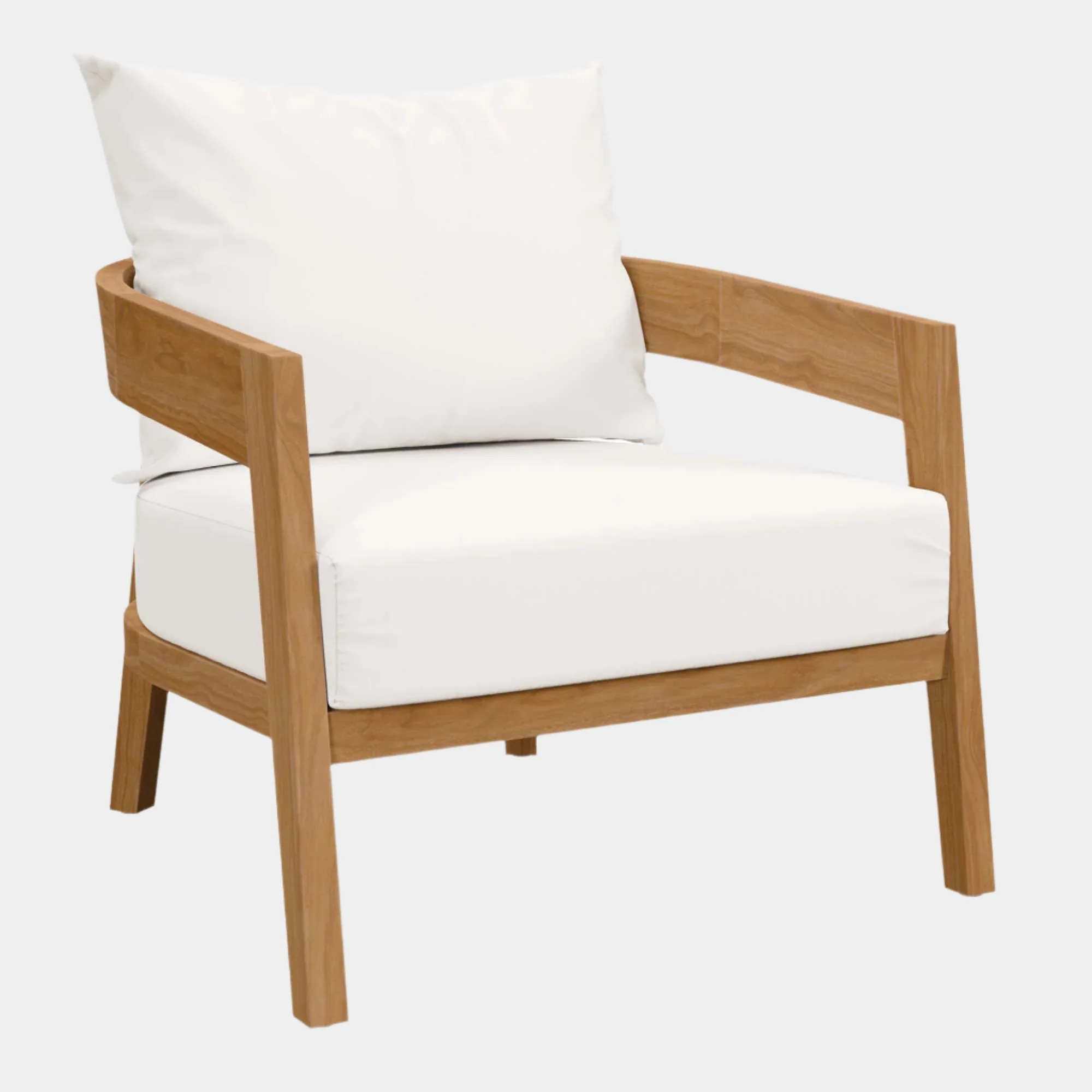 Brisbane Teak Wood Outdoor Patio Armchair - Image 17