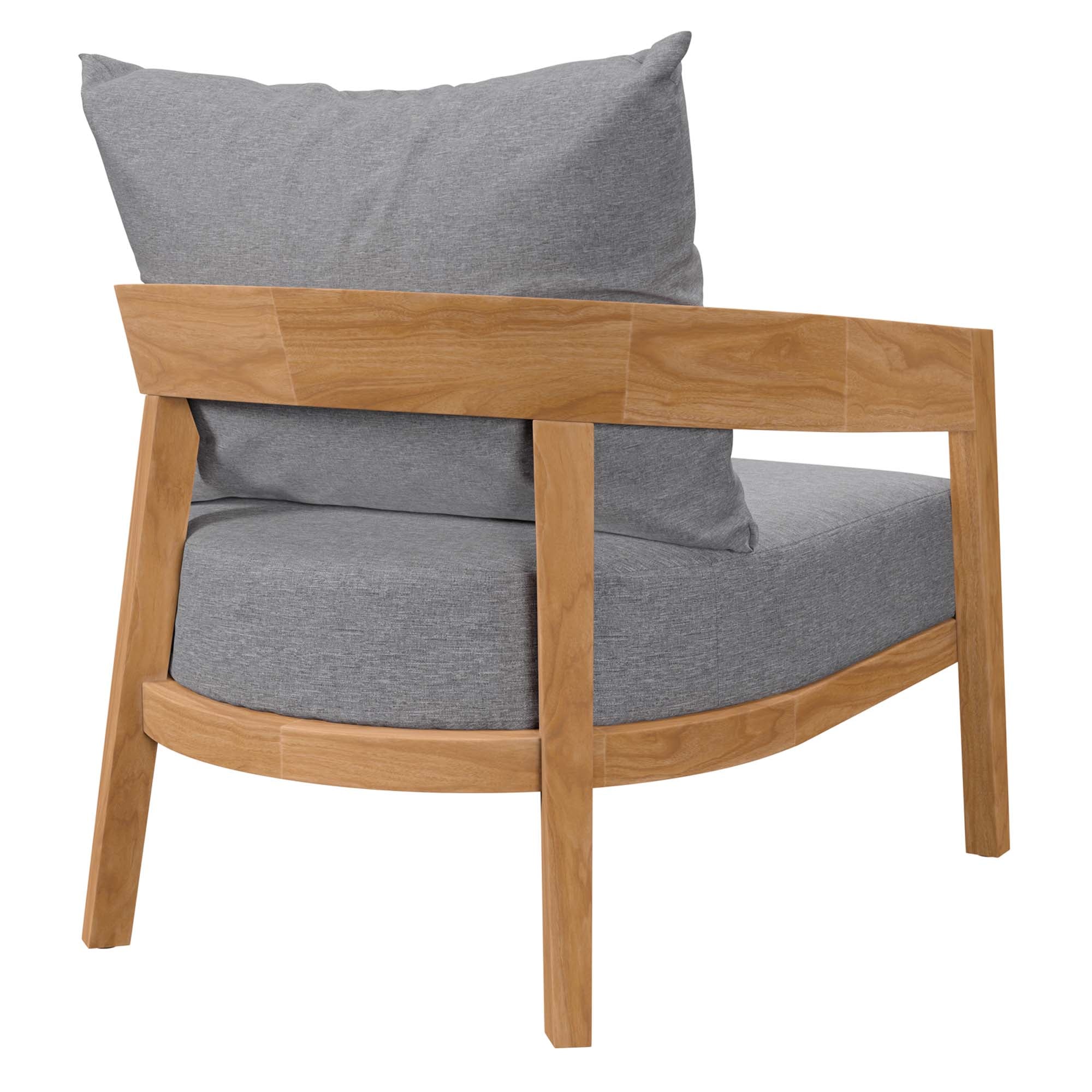 Brisbane Teak Wood Outdoor Patio Armchair - Image 5