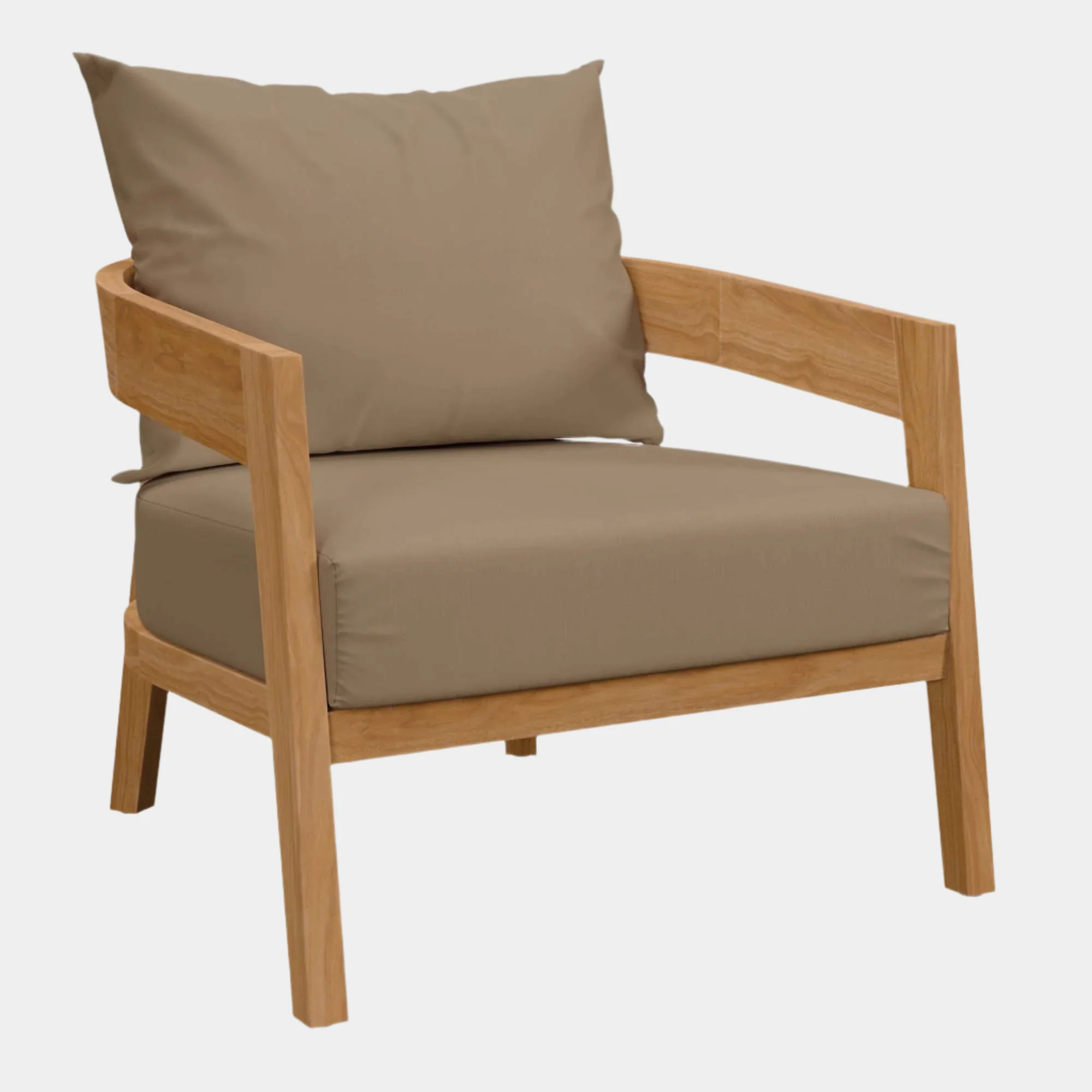 Brisbane Teak Wood Outdoor Patio Armchair - Image 9