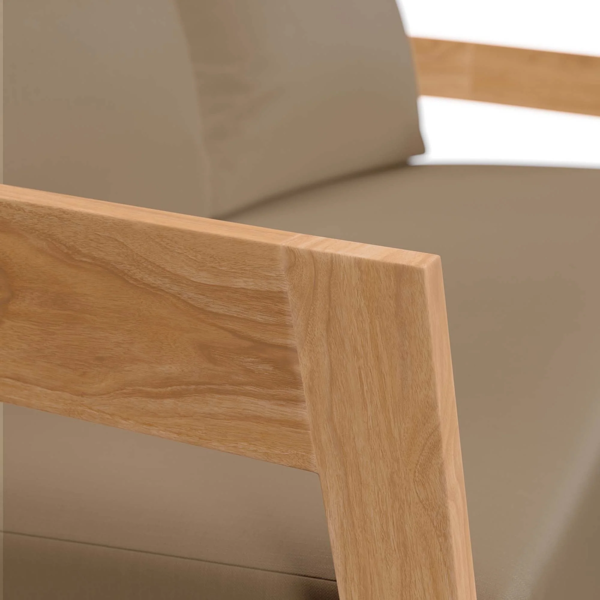 Brisbane Teak Wood Outdoor Patio Loveseat - Image 14