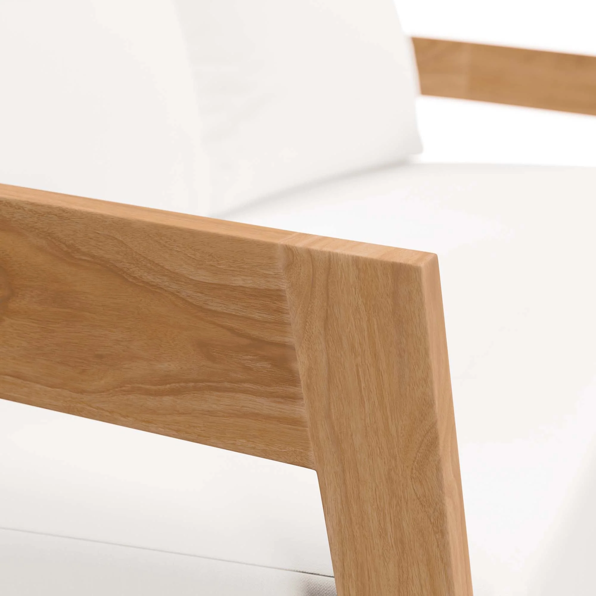 Brisbane Teak Wood Outdoor Patio Loveseat - Image 22