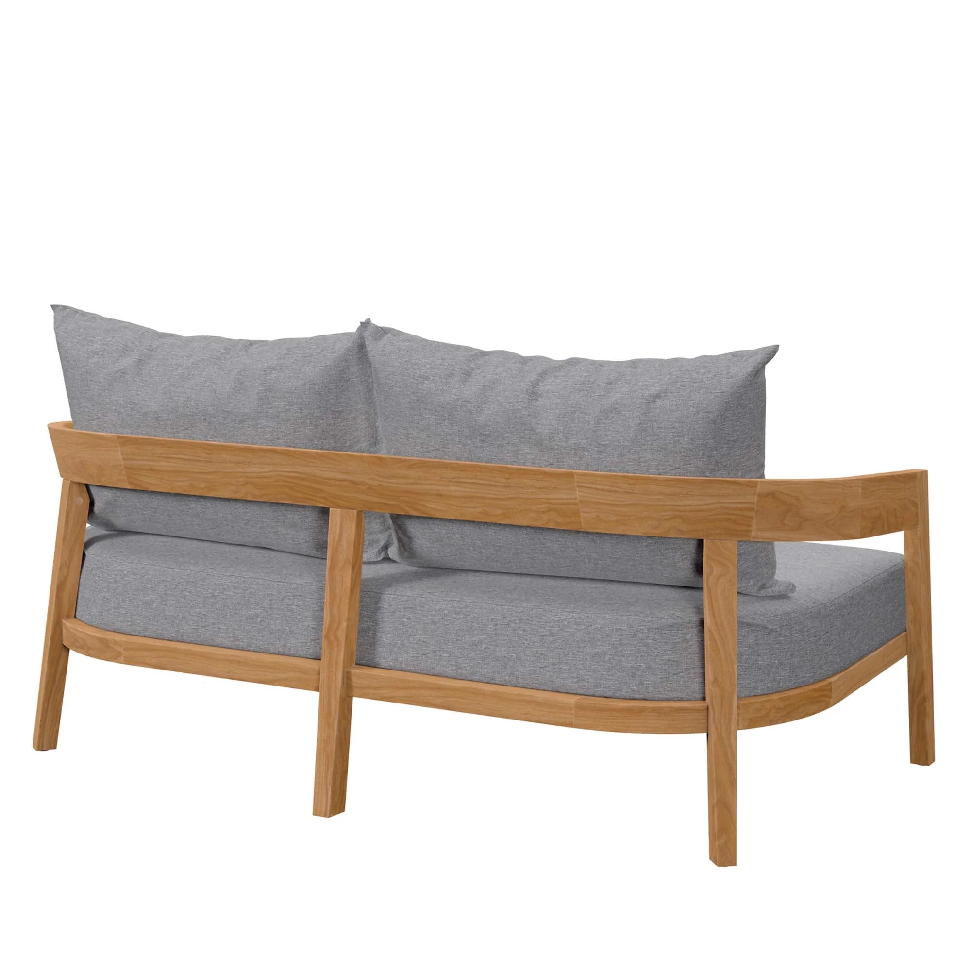 Brisbane Teak Wood Outdoor Patio Loveseat - Image 6