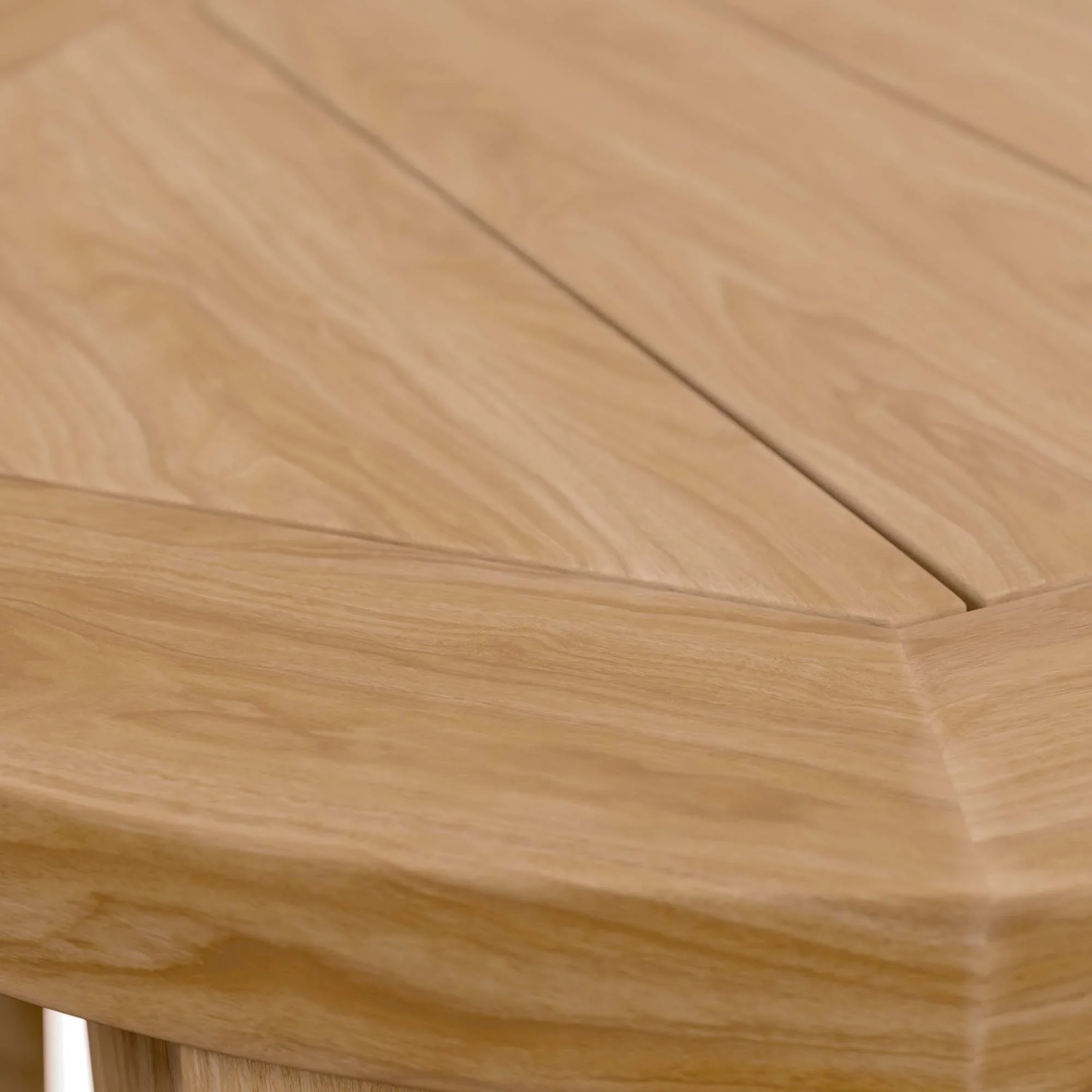 Brisbane Teak Wood Outdoor Patio Side Table in Natural - Image 7
