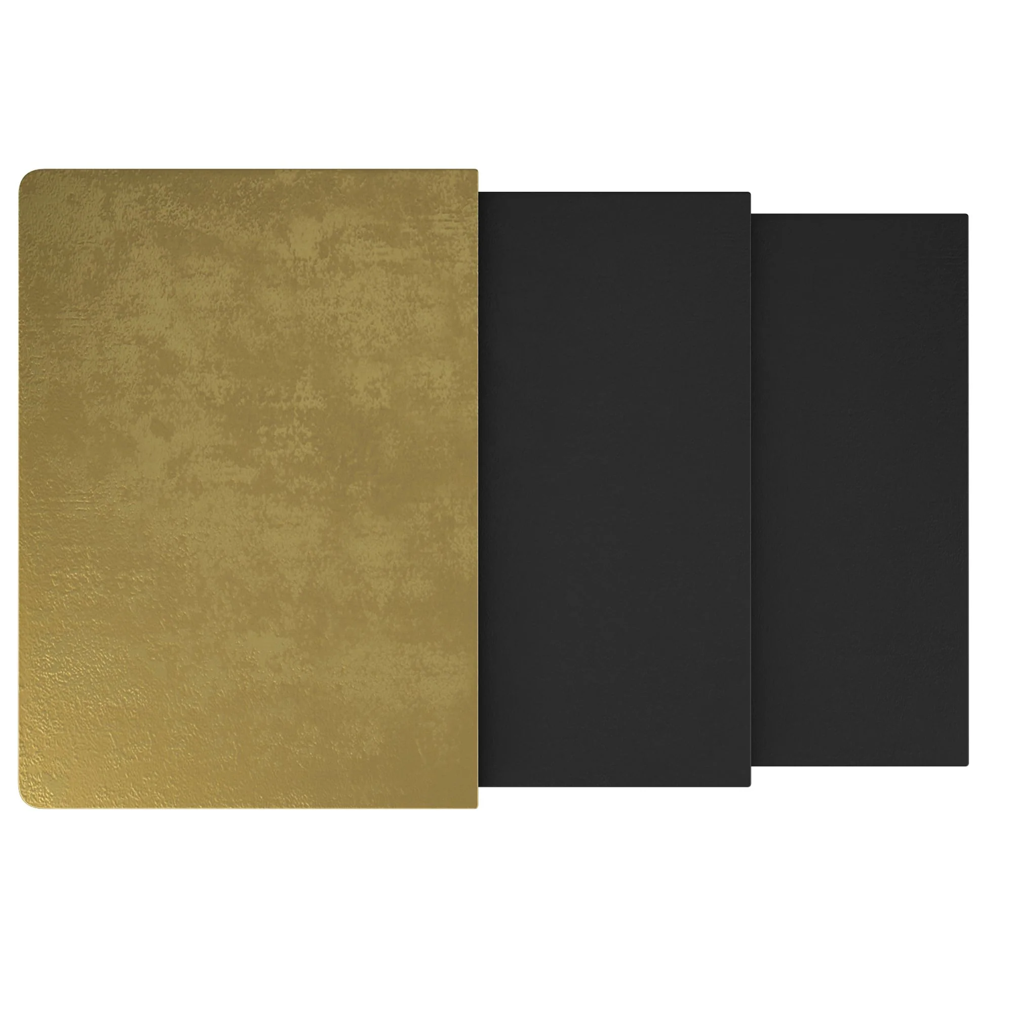 Bristol 3pc Accent Table Set in Antique Gold and Black - Image 6