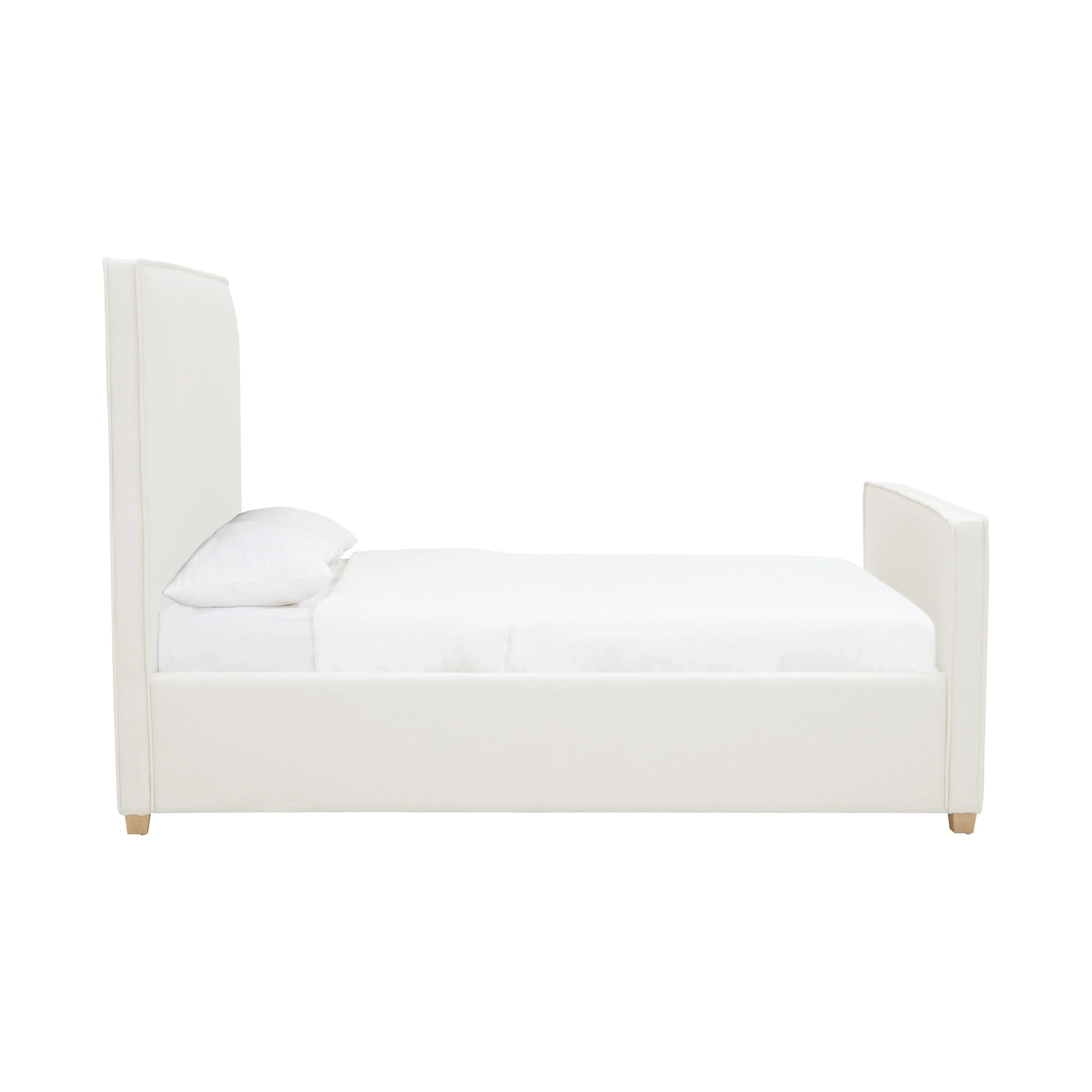 Bristol Park Ivory Contract-Grade Fabric Upholstered Bed - Image 12