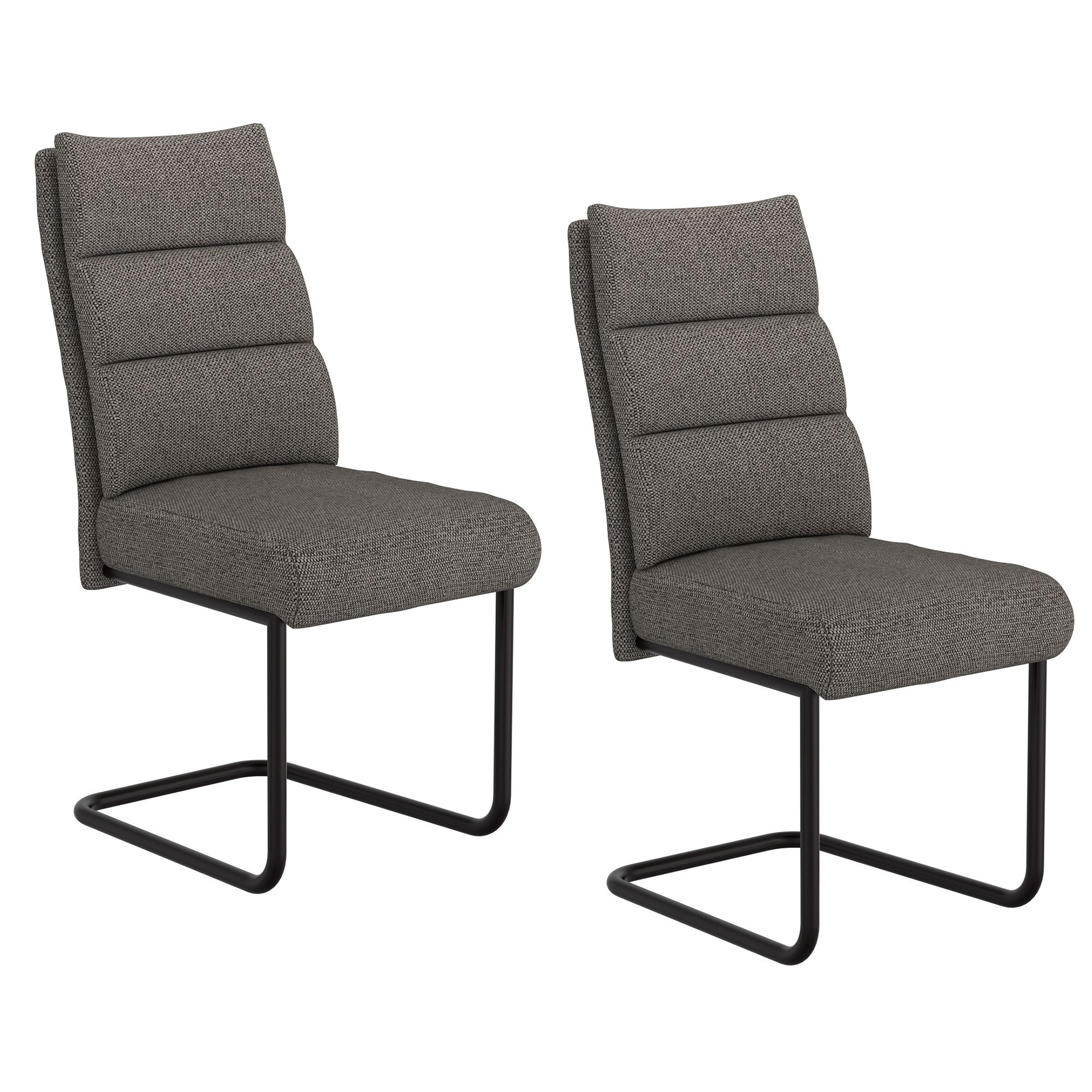 Brodi Dining Chair, set of 2, in Charcoal and Black - Image 7