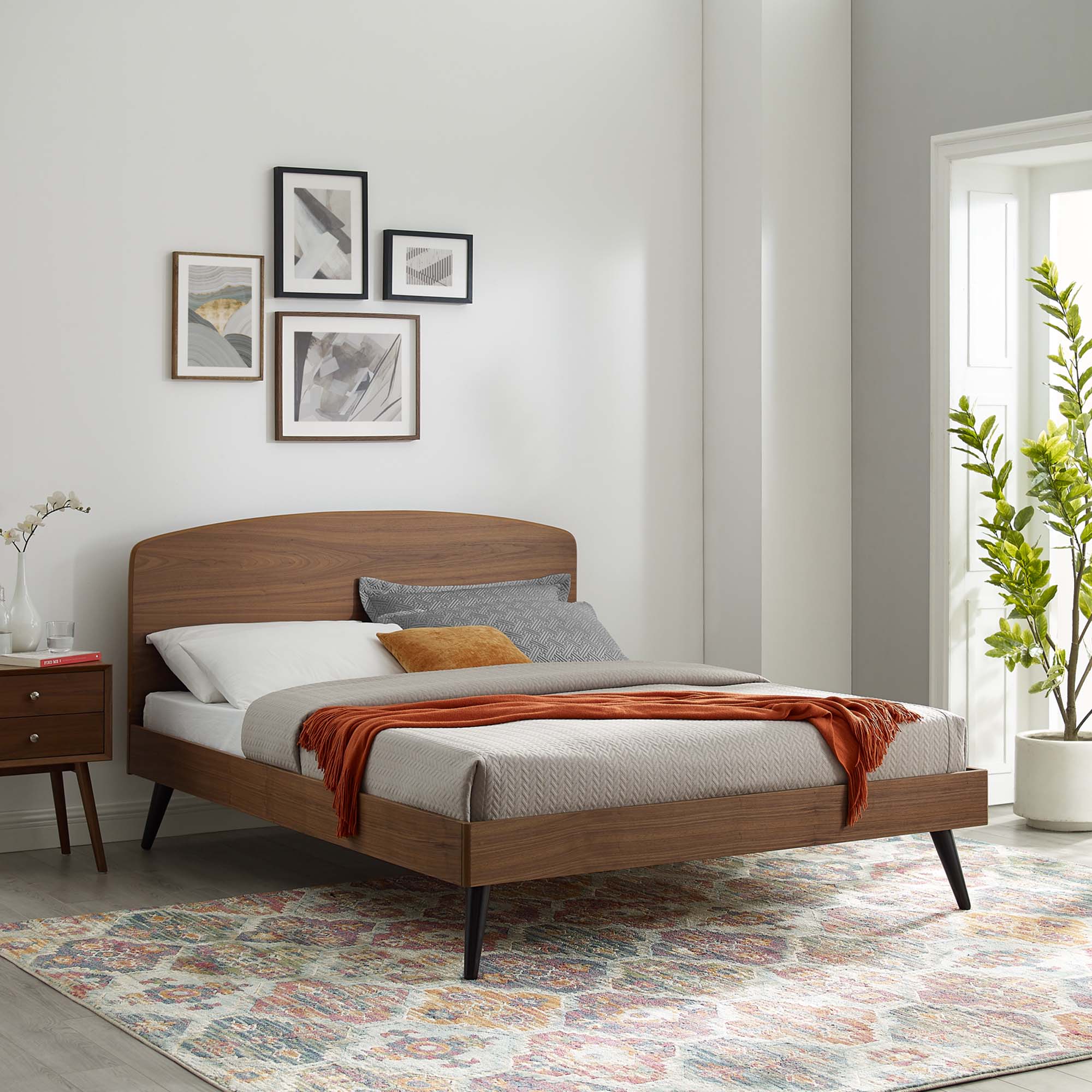 Bronwen Wood Platform Bed - Image 10