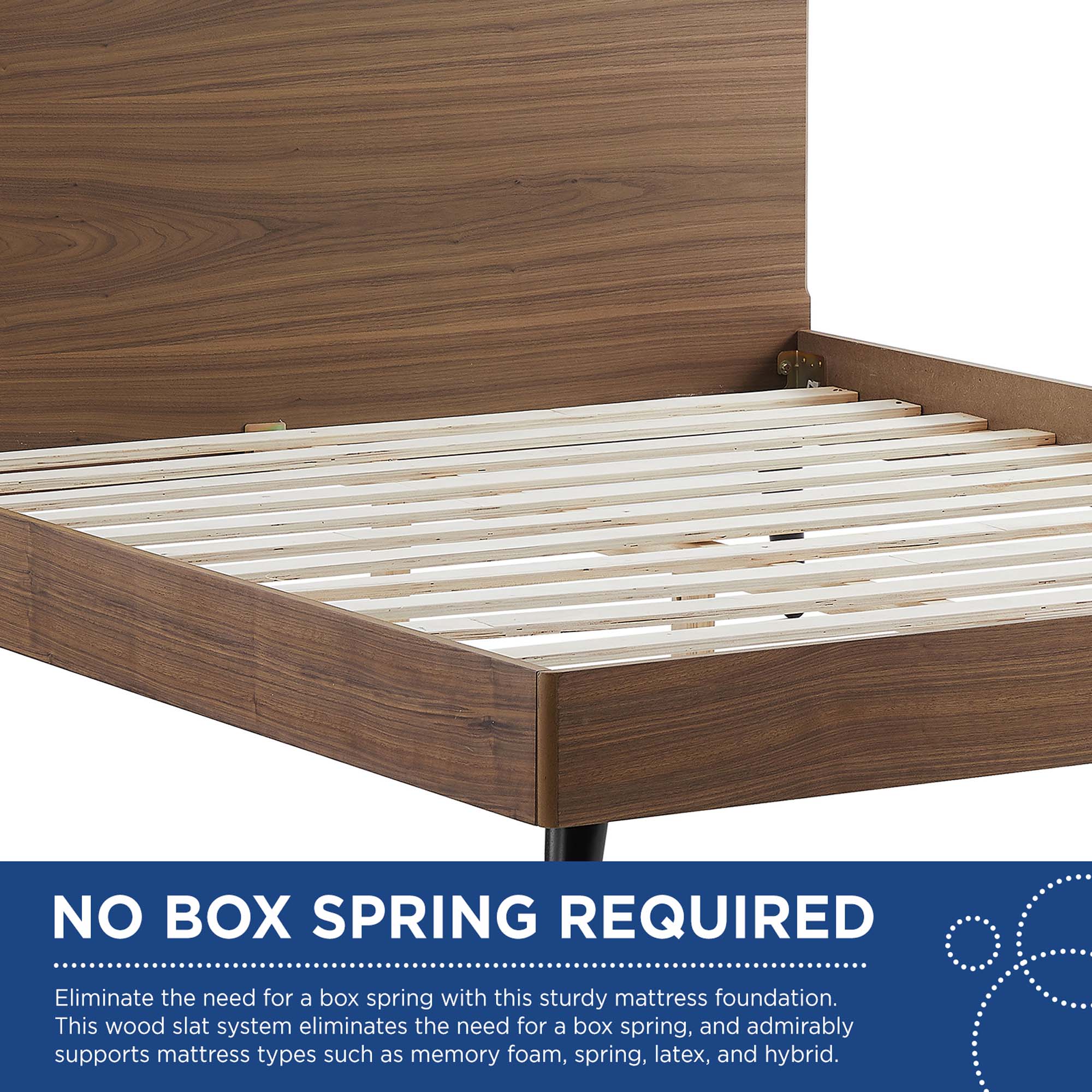 Bronwen Wood Platform Bed - Image 2