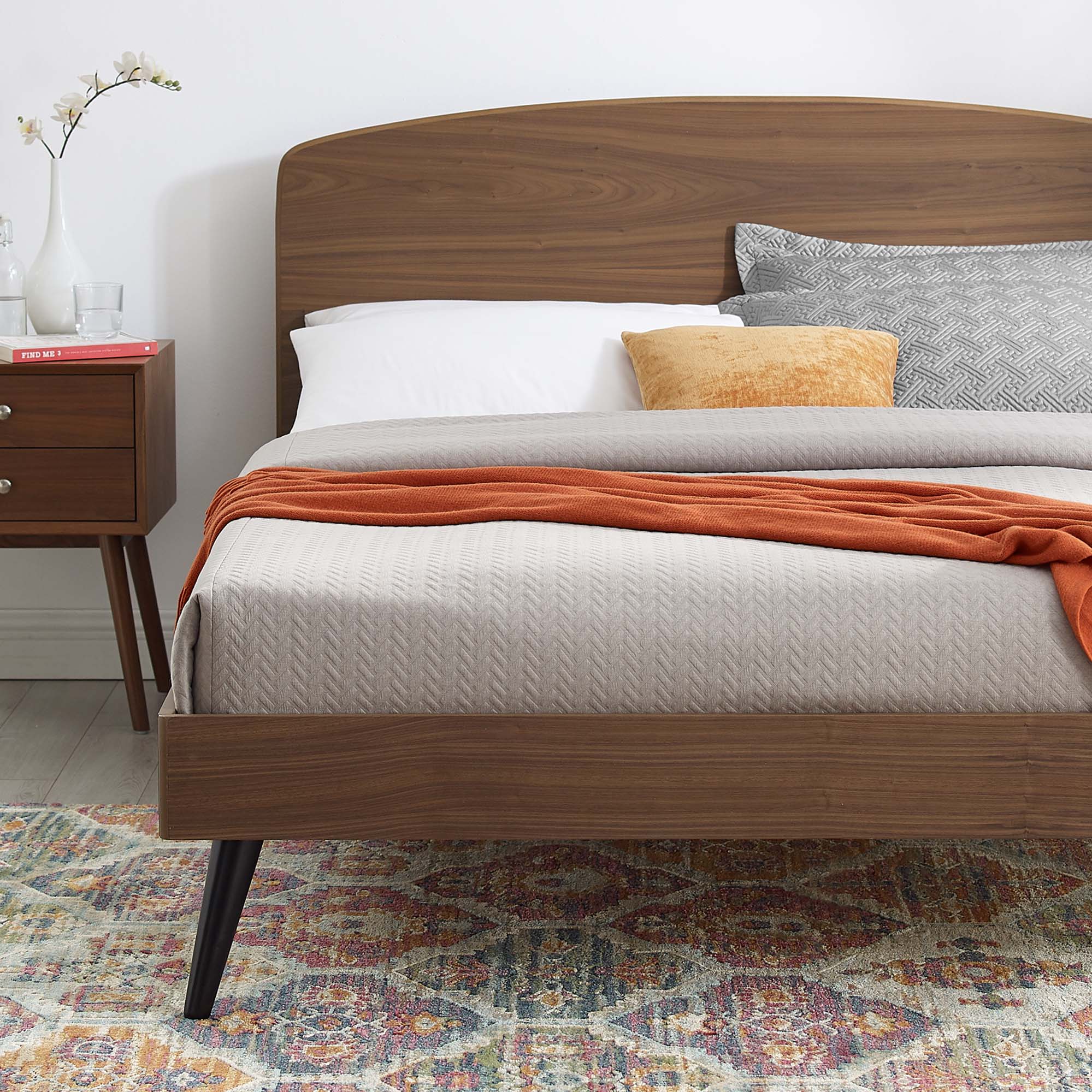Bronwen Wood Platform Bed - Image 3