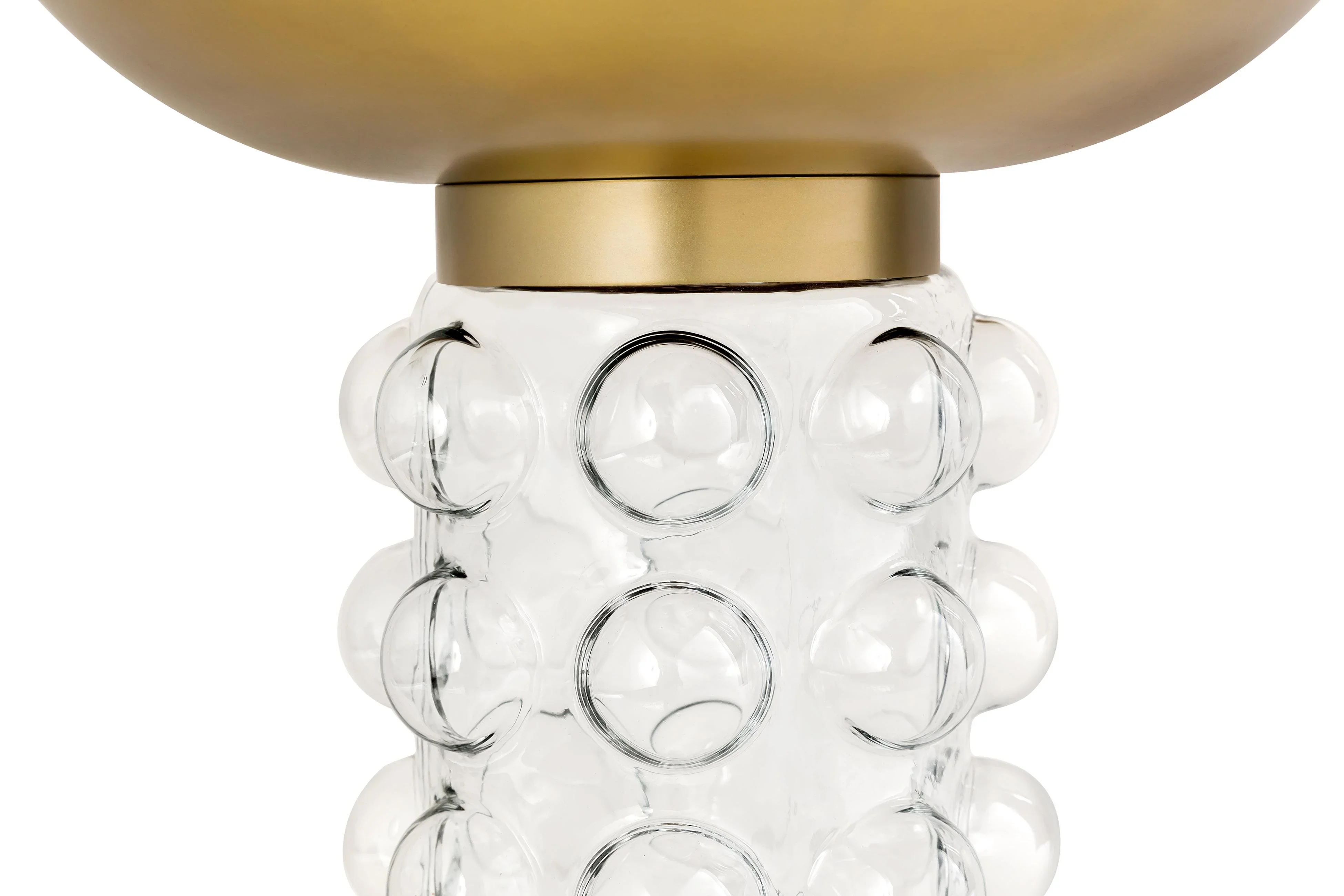 Bubble Glass and Brass Side Table - Image 6