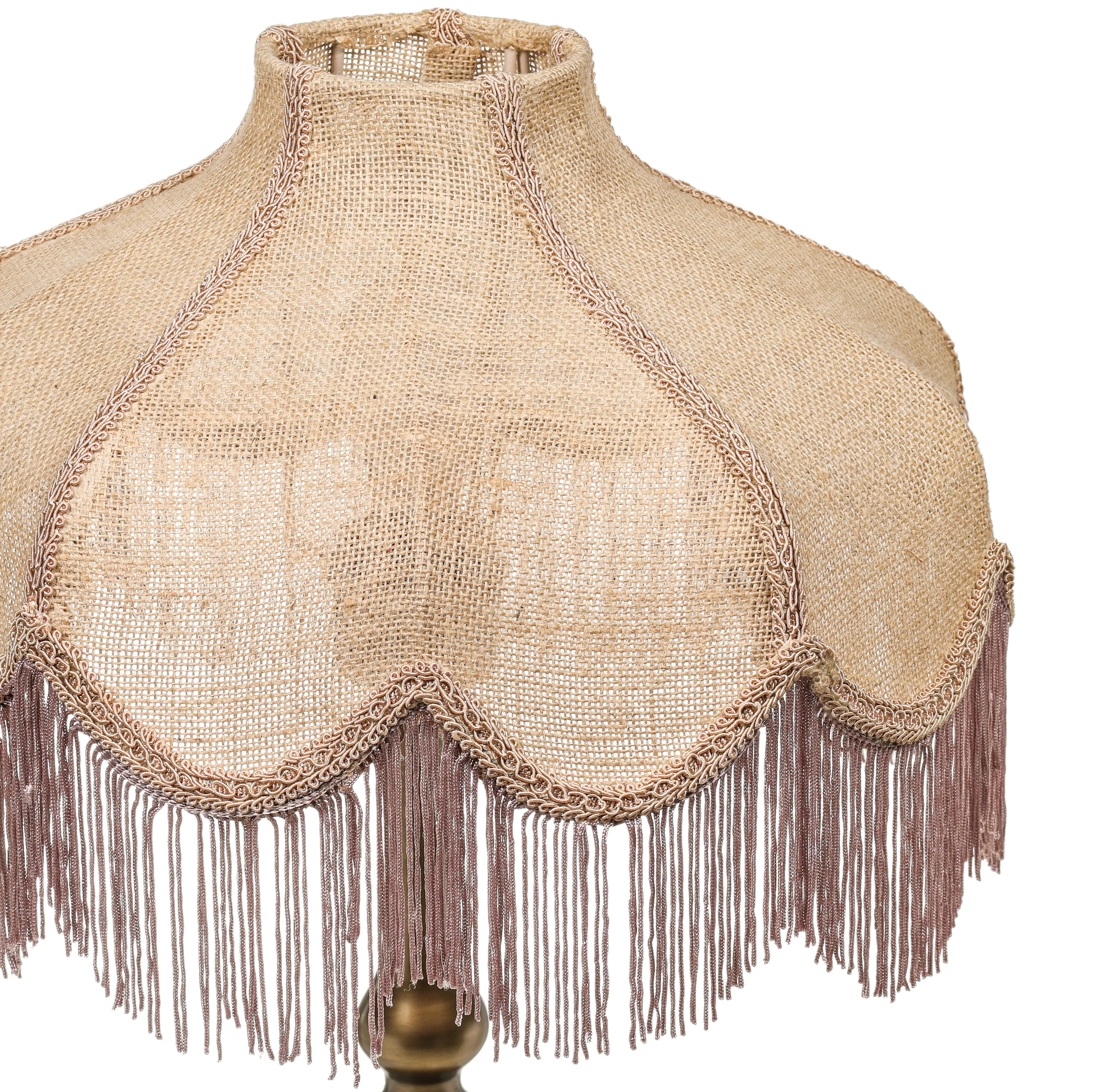 Buchanan Jute Fringed Scalloped Table Lamp - Image 5