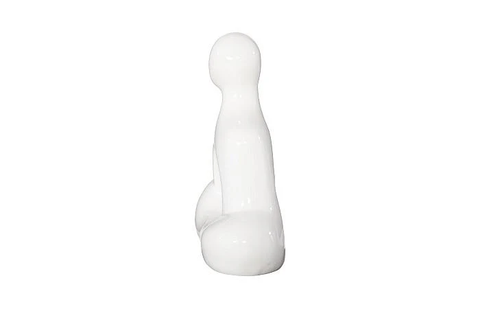 Buddha Seated Sculpture, Gel Coat White - Image 2