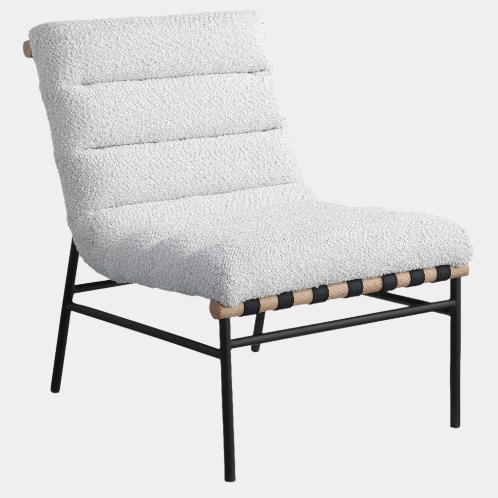 Burke Boucle Fabric Upholstered Accent Chair