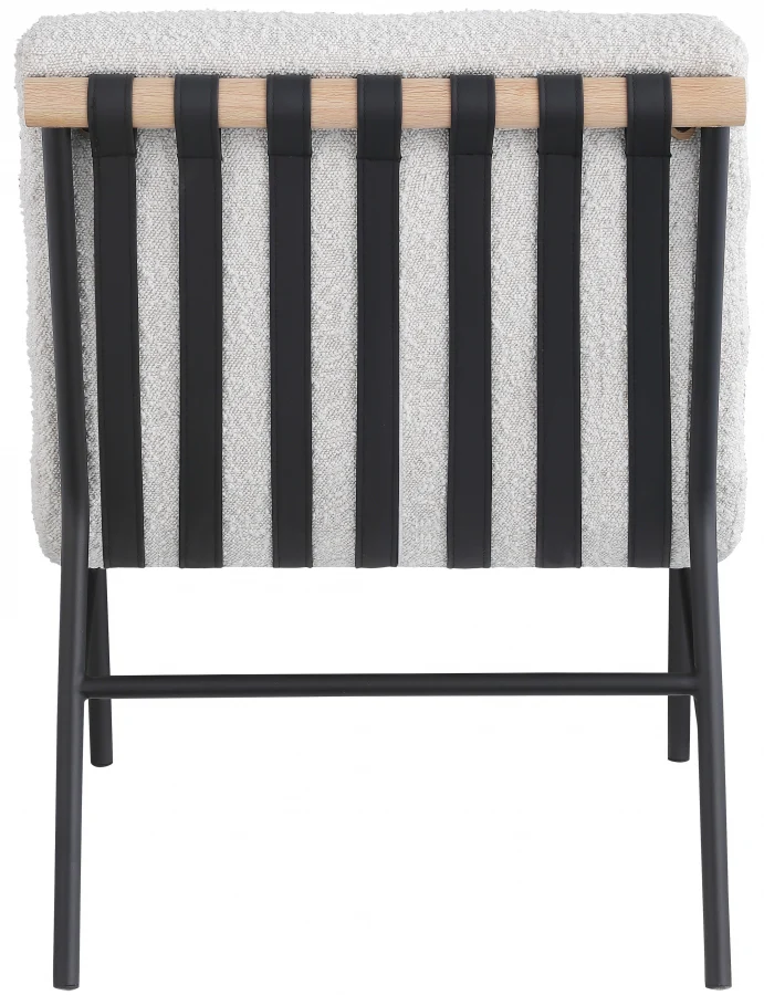 Burke Boucle Fabric Upholstered Accent Chair - Image 3