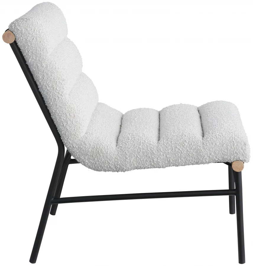 Burke Boucle Fabric Upholstered Accent Chair - Image 6