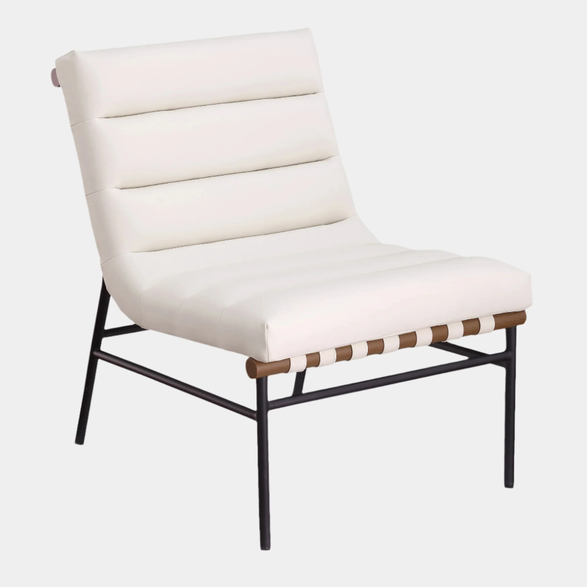 Burke Vegan Leather Upholstered Accent Chair