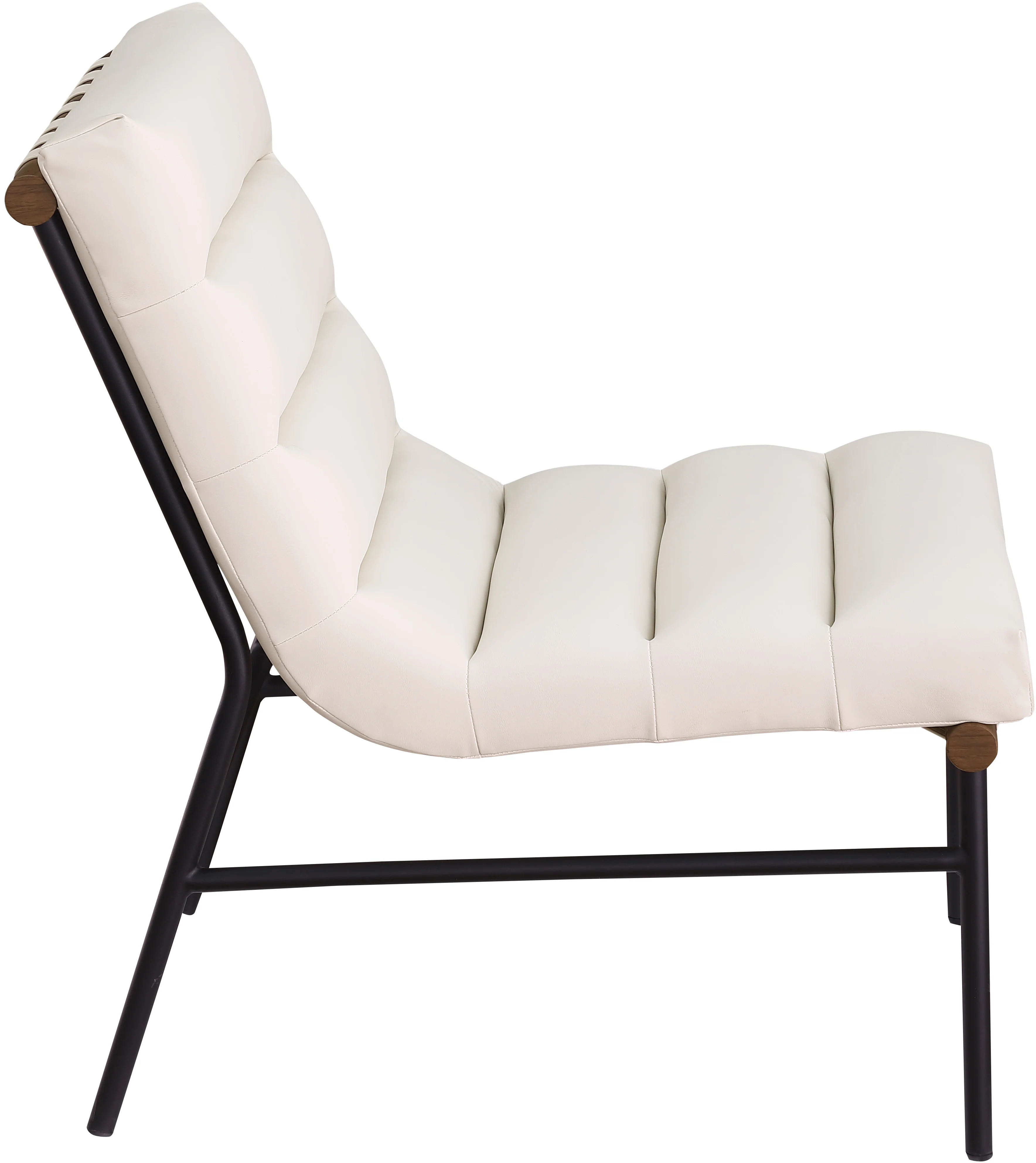 Burke Vegan Leather Upholstered Accent Chair - Image 5