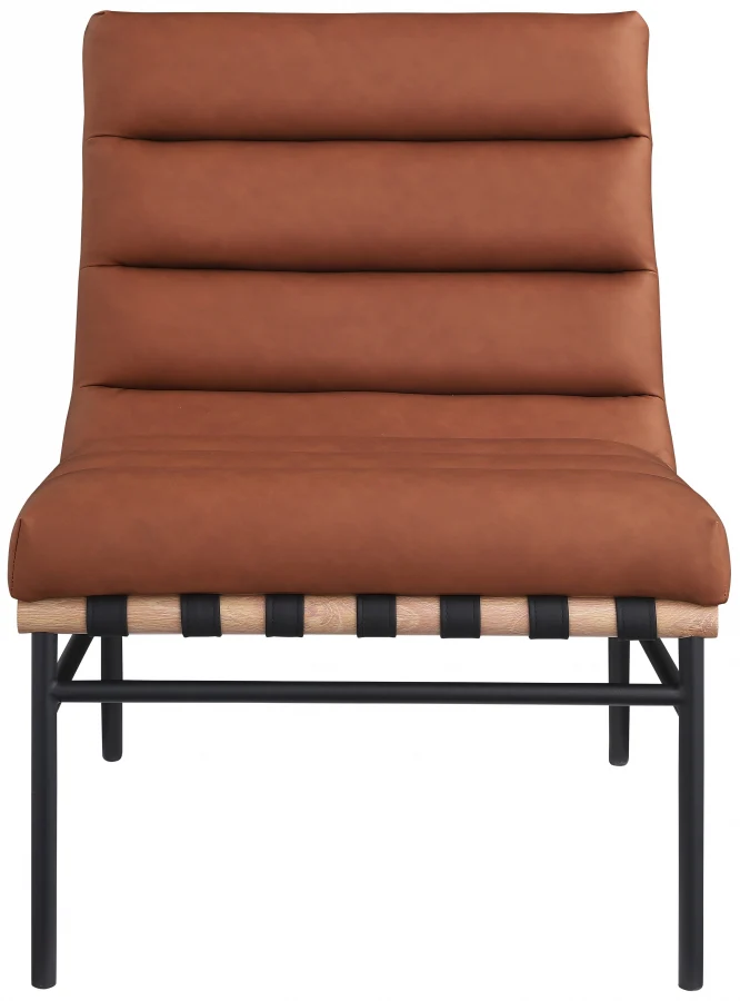 Burke Vegan Leather Upholstered Accent Chair - Image 14