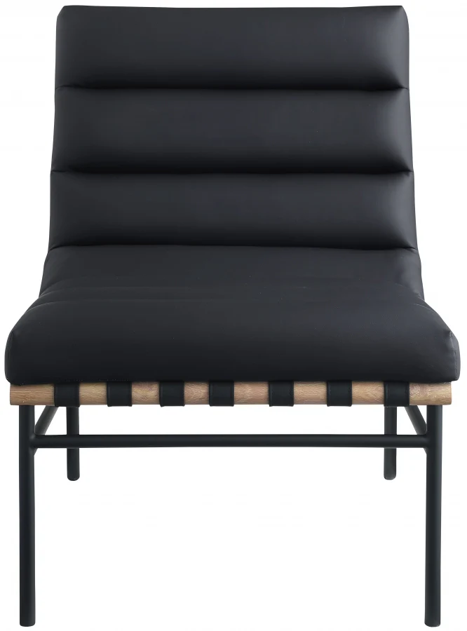 Burke Vegan Leather Upholstered Accent Chair - Image 5