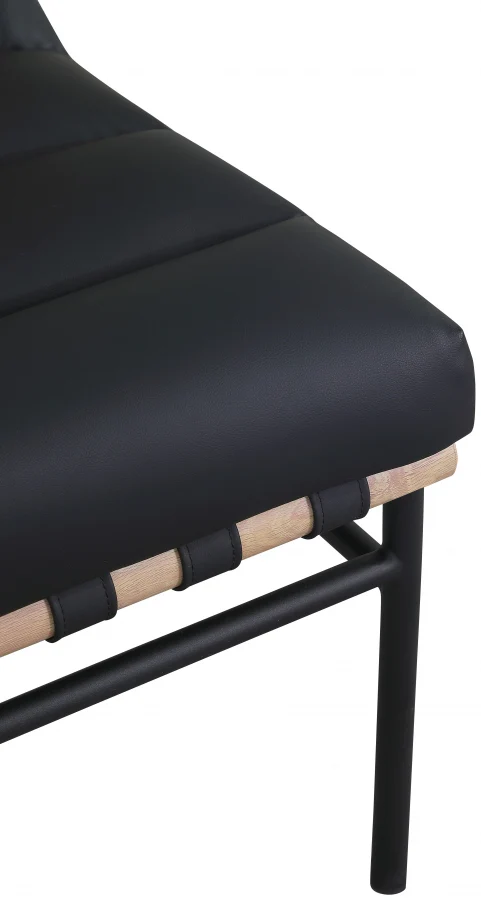 Burke Vegan Leather Upholstered Accent Chair - Image 7
