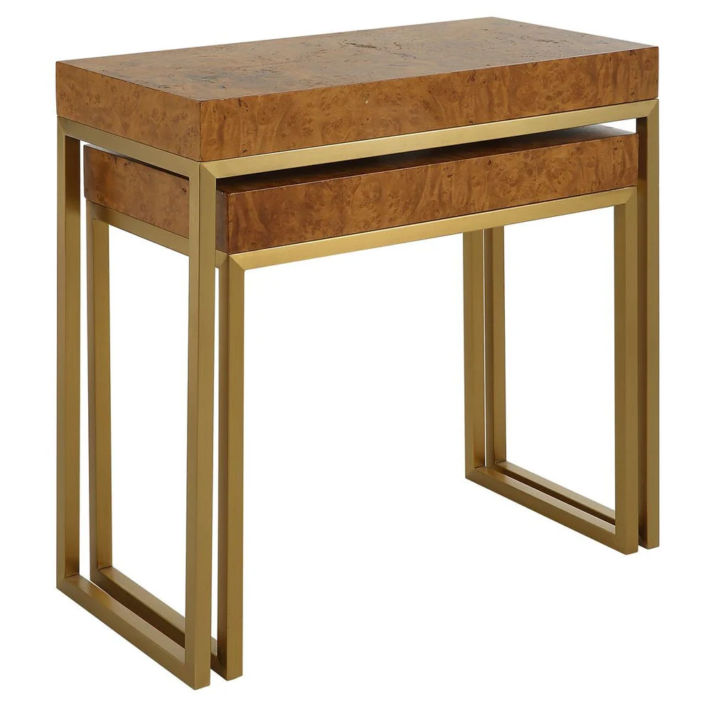 Burl-esque Nesting Tables, S/2 - Image 4