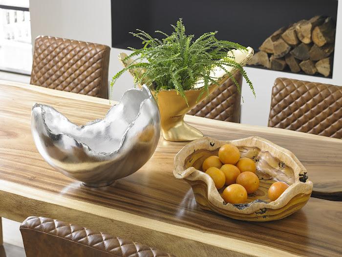 Burled Bowl, Faux Wood - Image 2