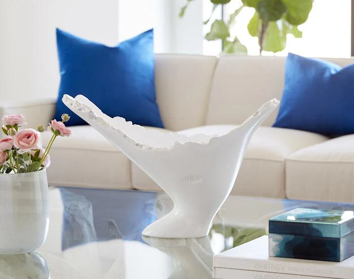 Burled Vase, Glossy White - Image 2