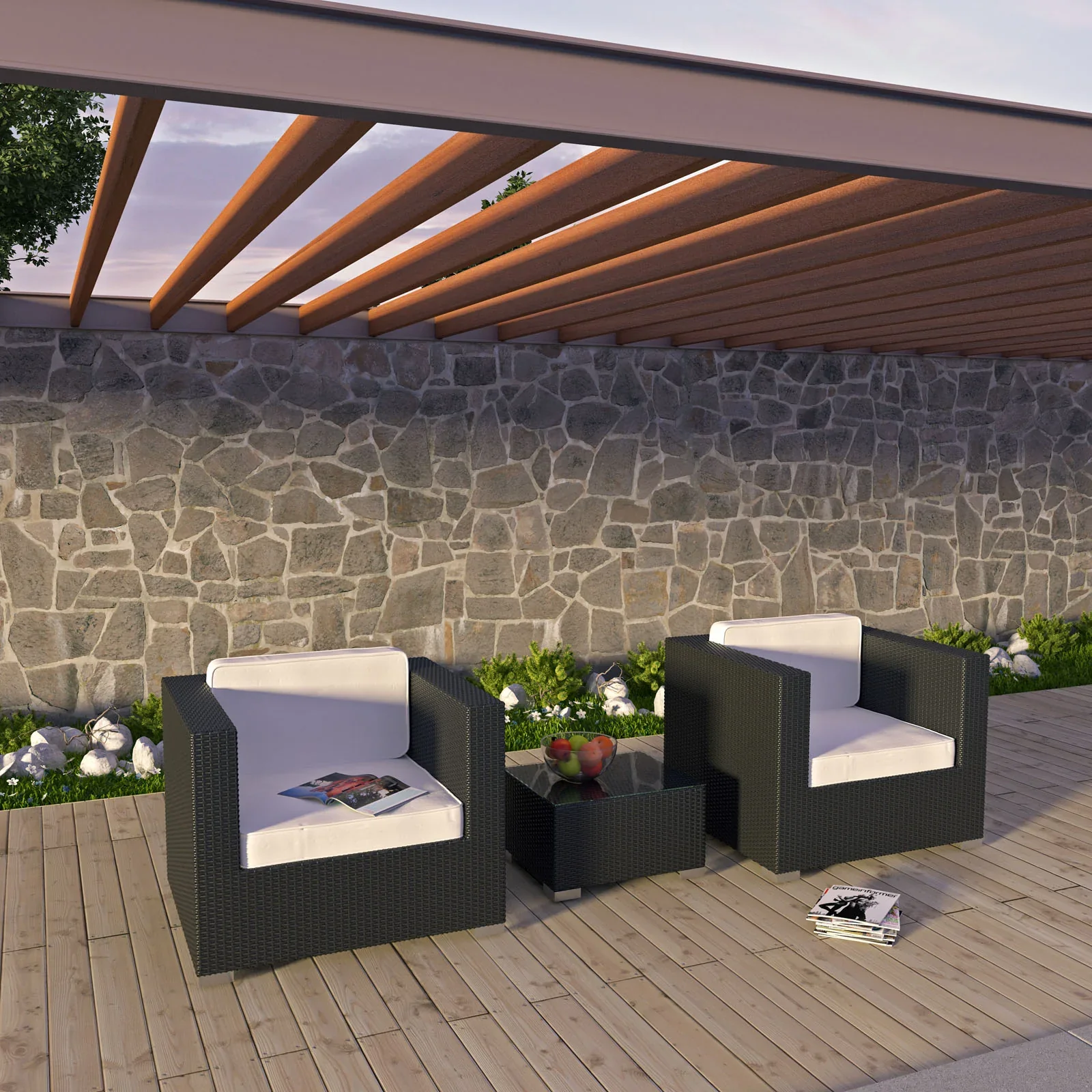 Burrow 3 Piece Outdoor Patio Sofa Set - Image 2