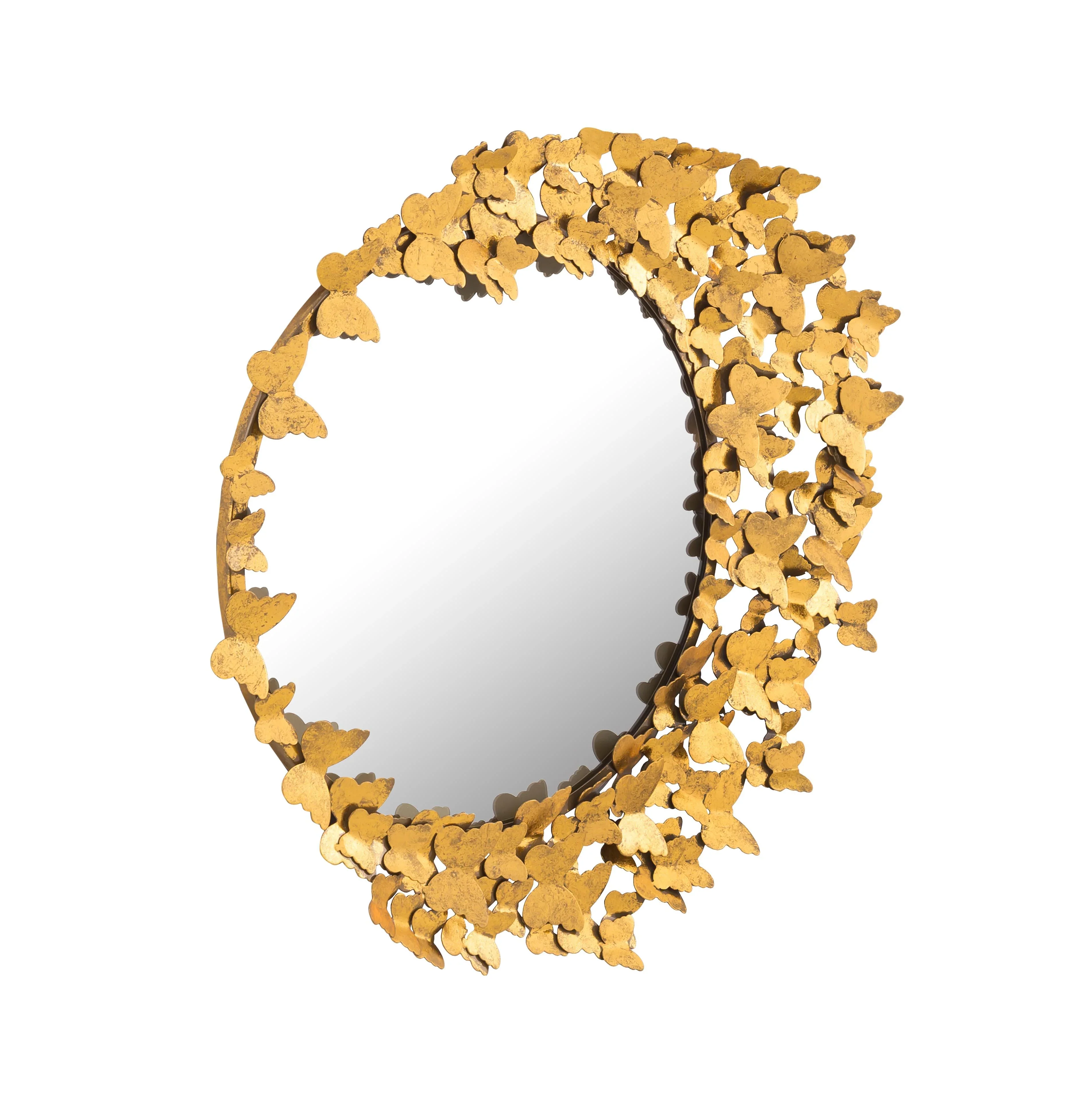 Butterfly 32.5"X31.5" Gold Mirror - Image 3