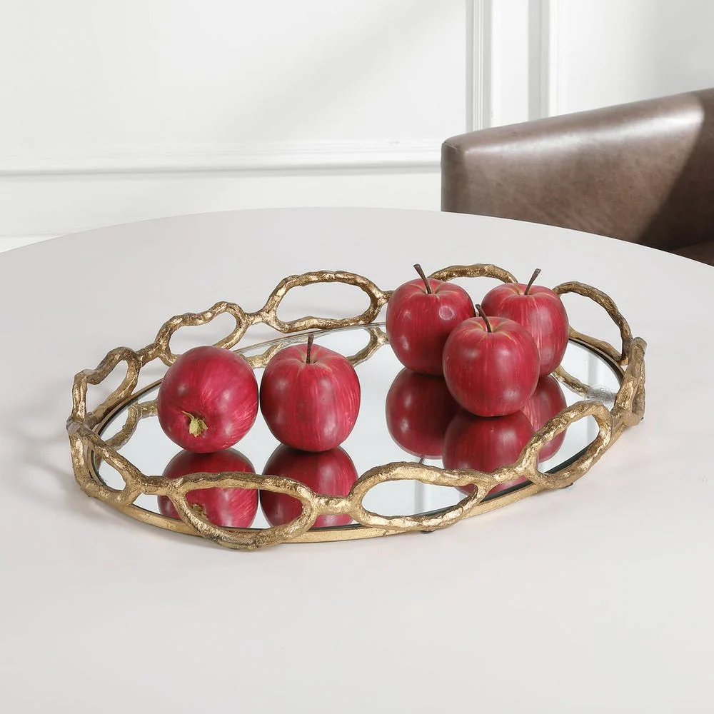 Cable Chain Tray, Gold - Image 6