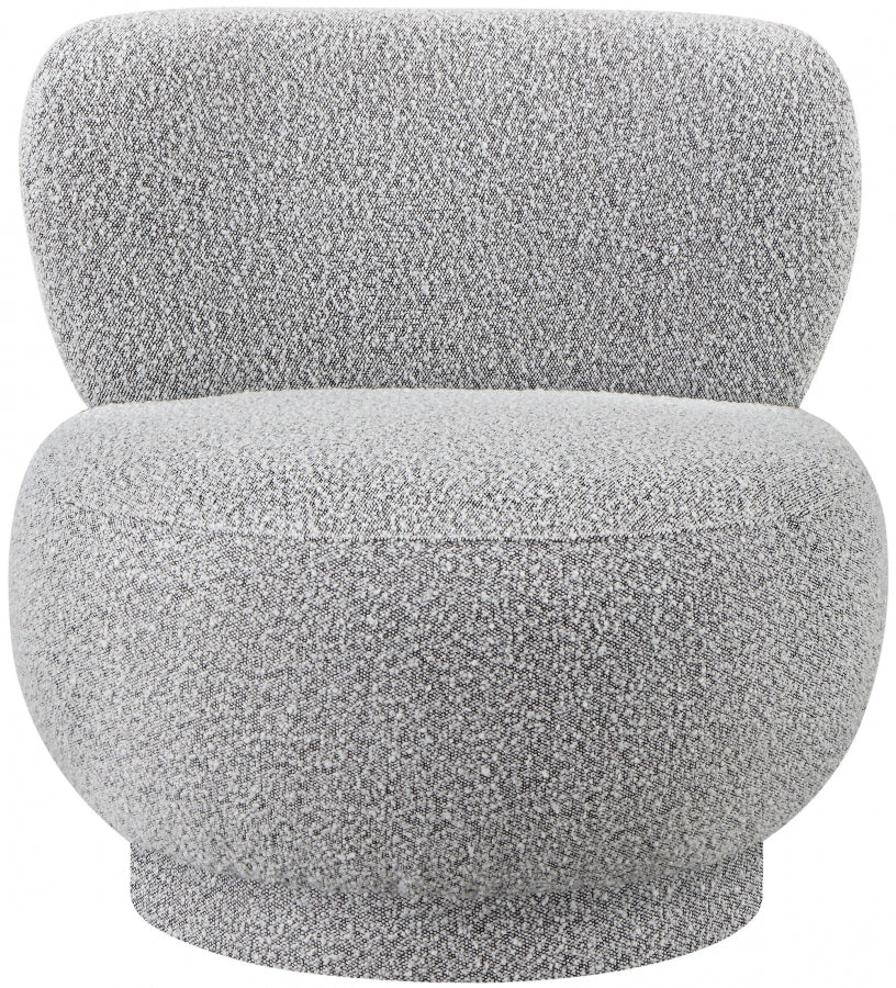 Calais Boucle Fabric Upholstered Accent Chair - Image 12