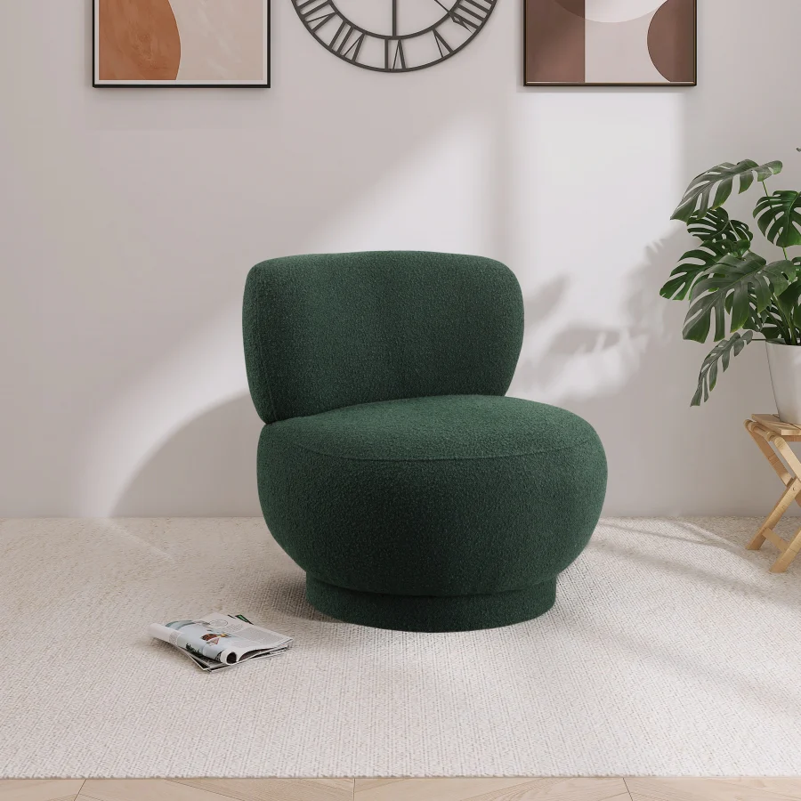 Calais Boucle Fabric Upholstered Accent Chair - Image 26