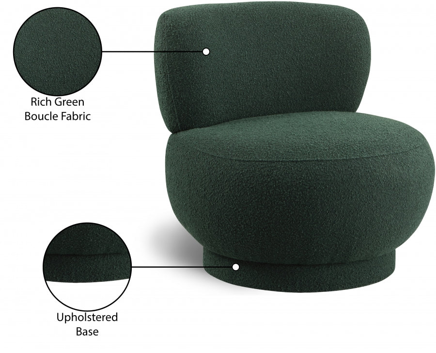 Calais Boucle Fabric Upholstered Accent Chair - Image 32