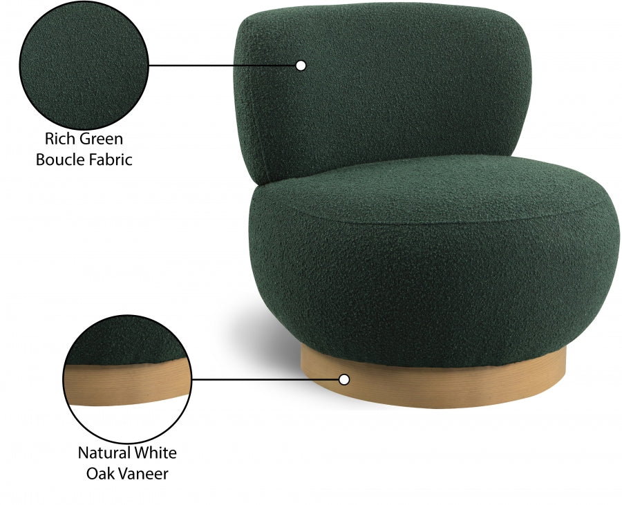 Calais Boucle Fabric Upholstered Accent Chair - Image 23