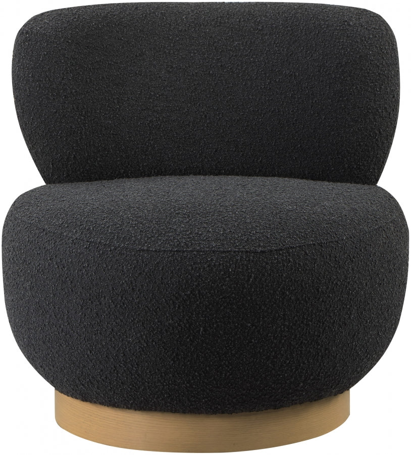 Calais Boucle Fabric Upholstered Accent Chair - Image 4