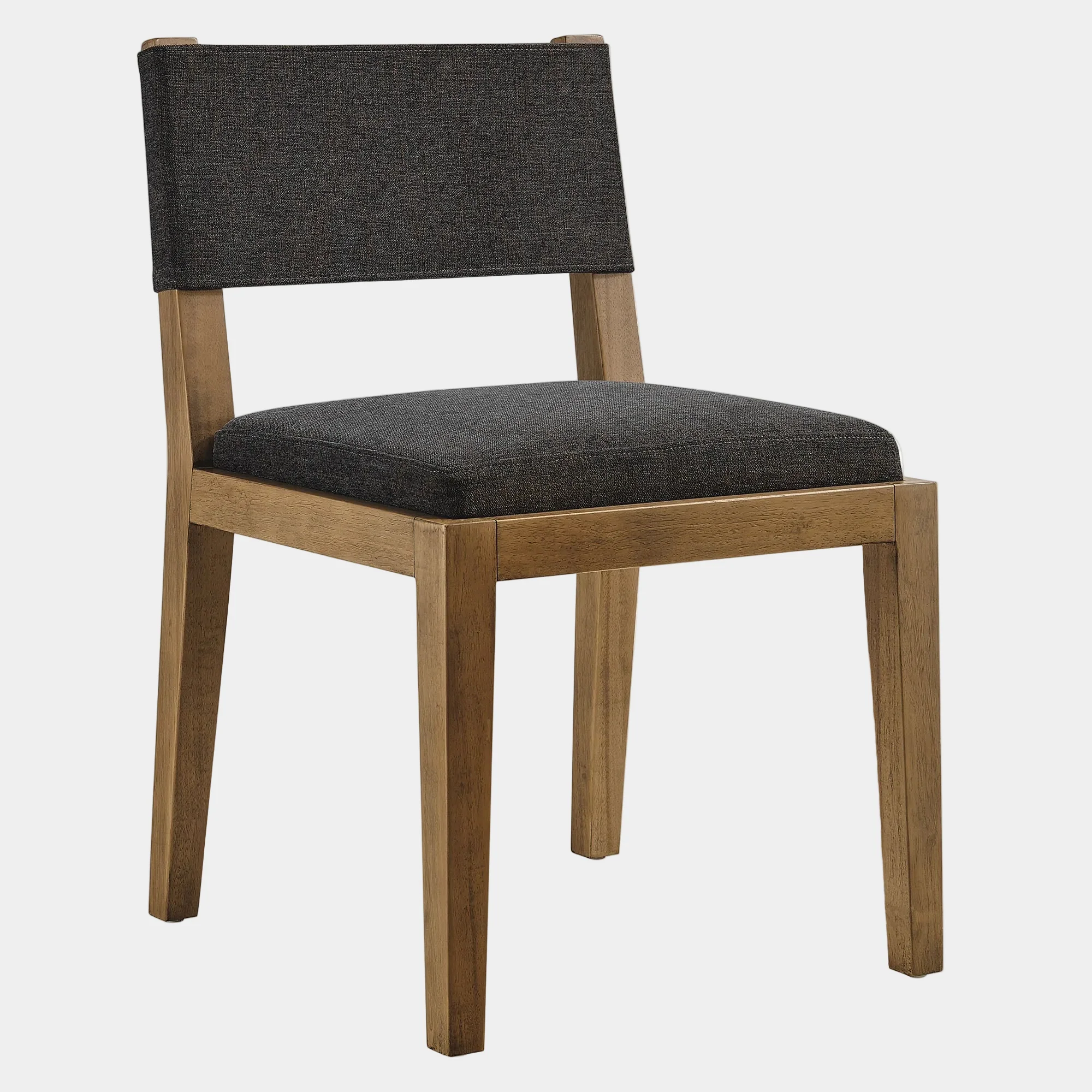 Calder Fabric Upholstered Wood Armless Dining Chair - Image 10