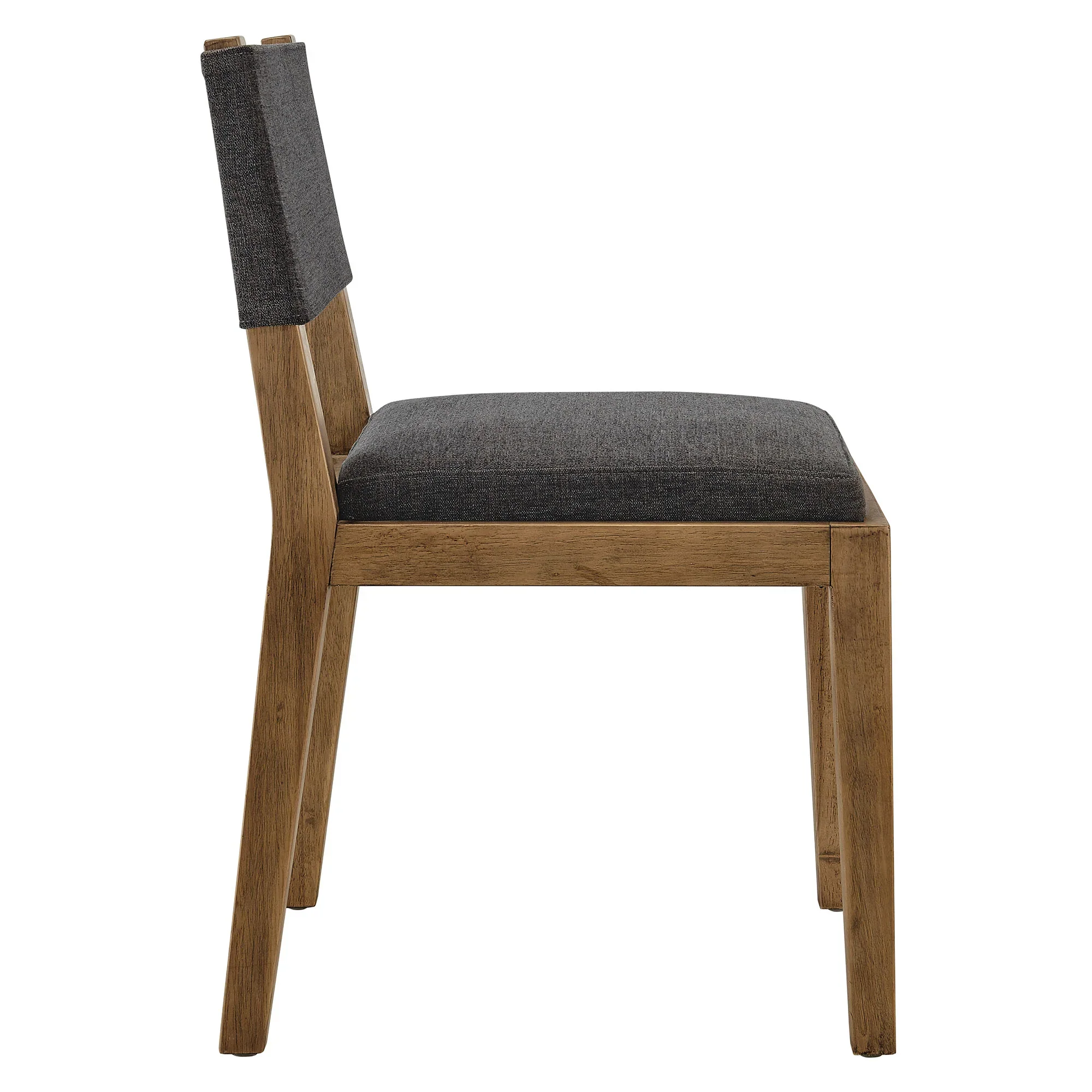 Calder Fabric Upholstered Wood Armless Dining Chair - Image 13