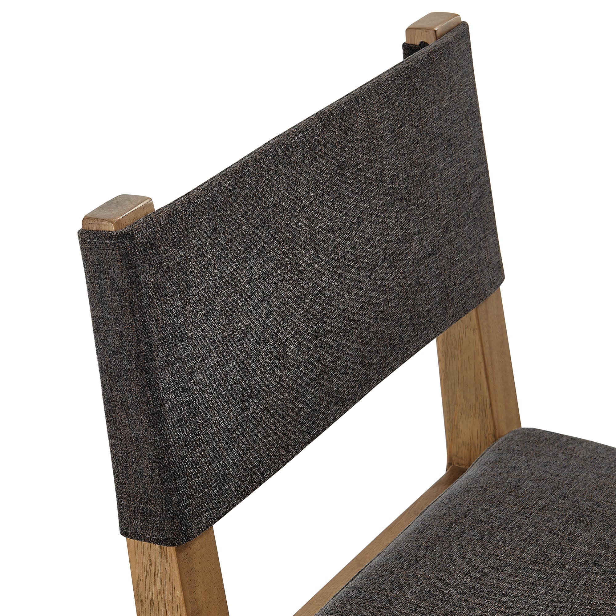 Calder Fabric Upholstered Wood Armless Dining Chair - Image 16