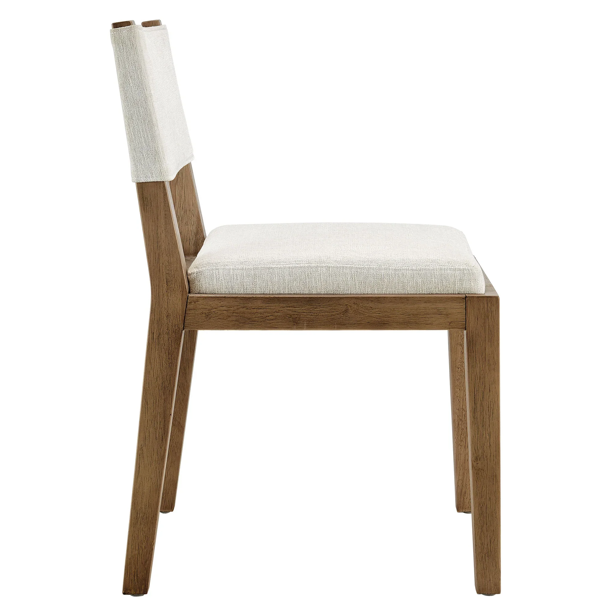 Calder Fabric Upholstered Wood Armless Dining Chair - Image 4