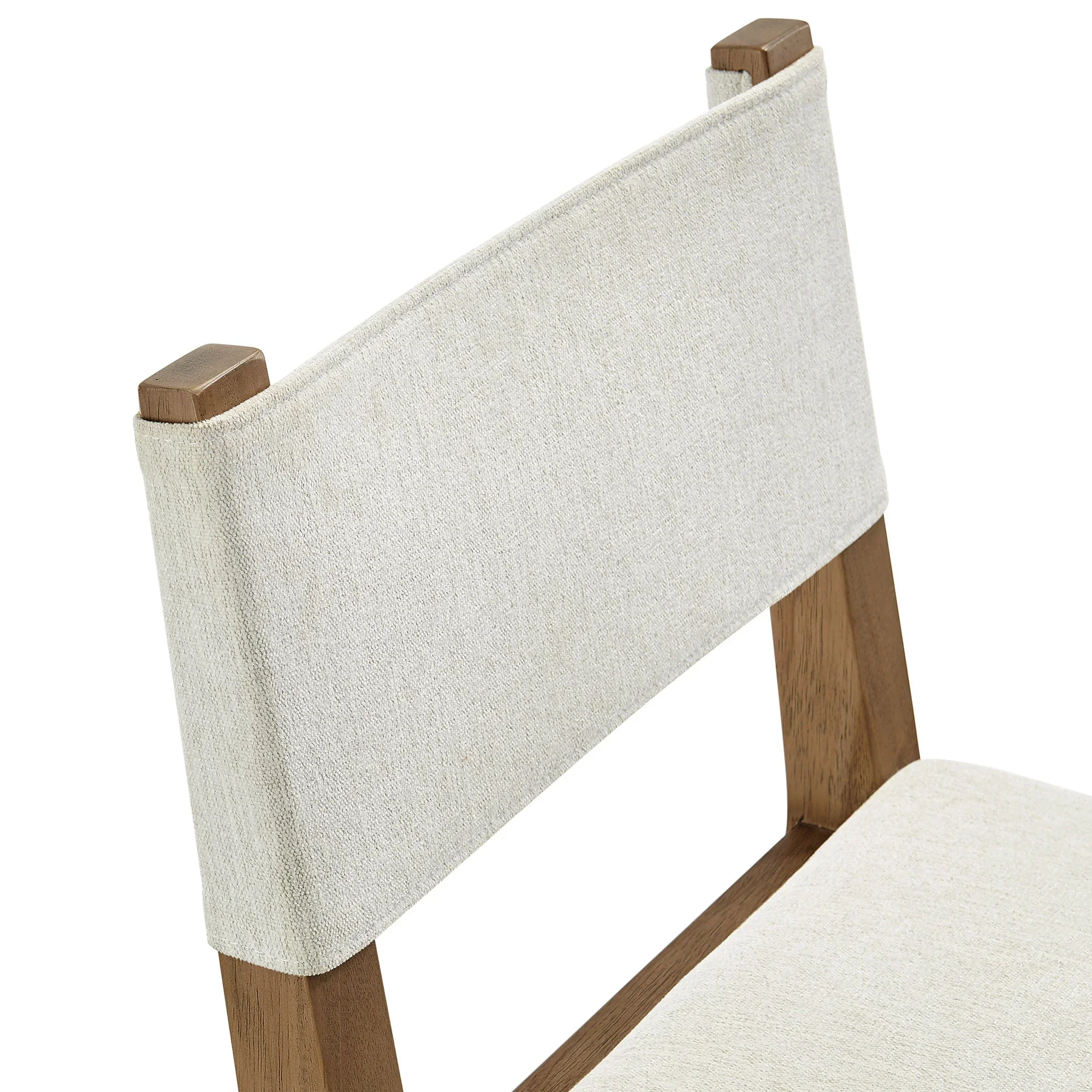 Calder Fabric Upholstered Wood Armless Dining Chair - Image 7