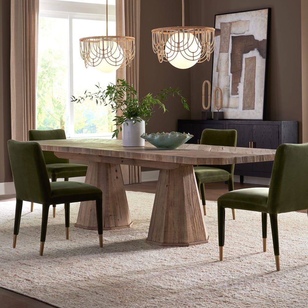 Caledon Dining Table, 2 CARTONS - Image 2