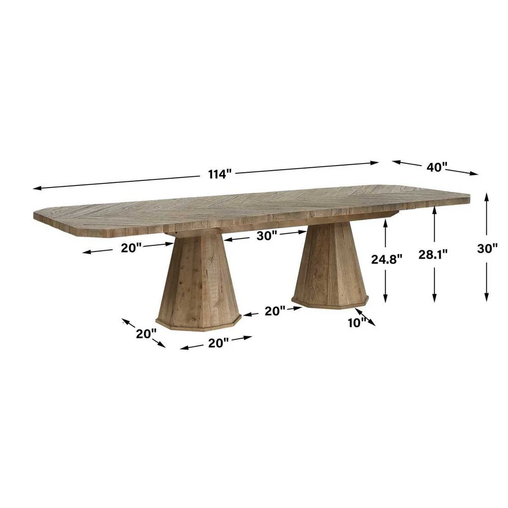 Caledon Dining Table, 2 CARTONS - Image 9