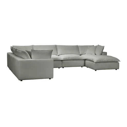 Cali 7-Piece Performance Fabric Modular Large Chaise Sectional - Image 3